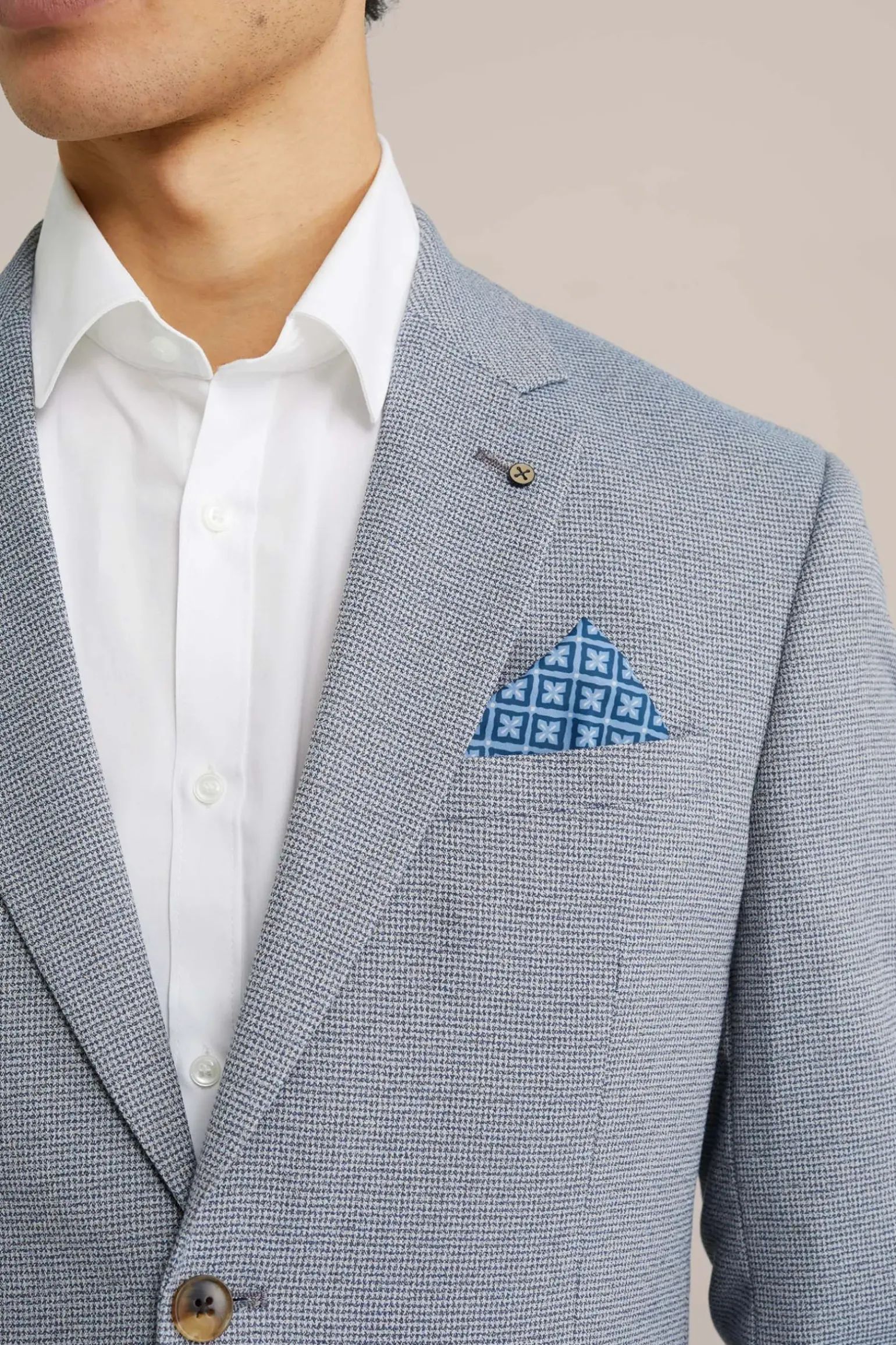 blazer met micropatroon