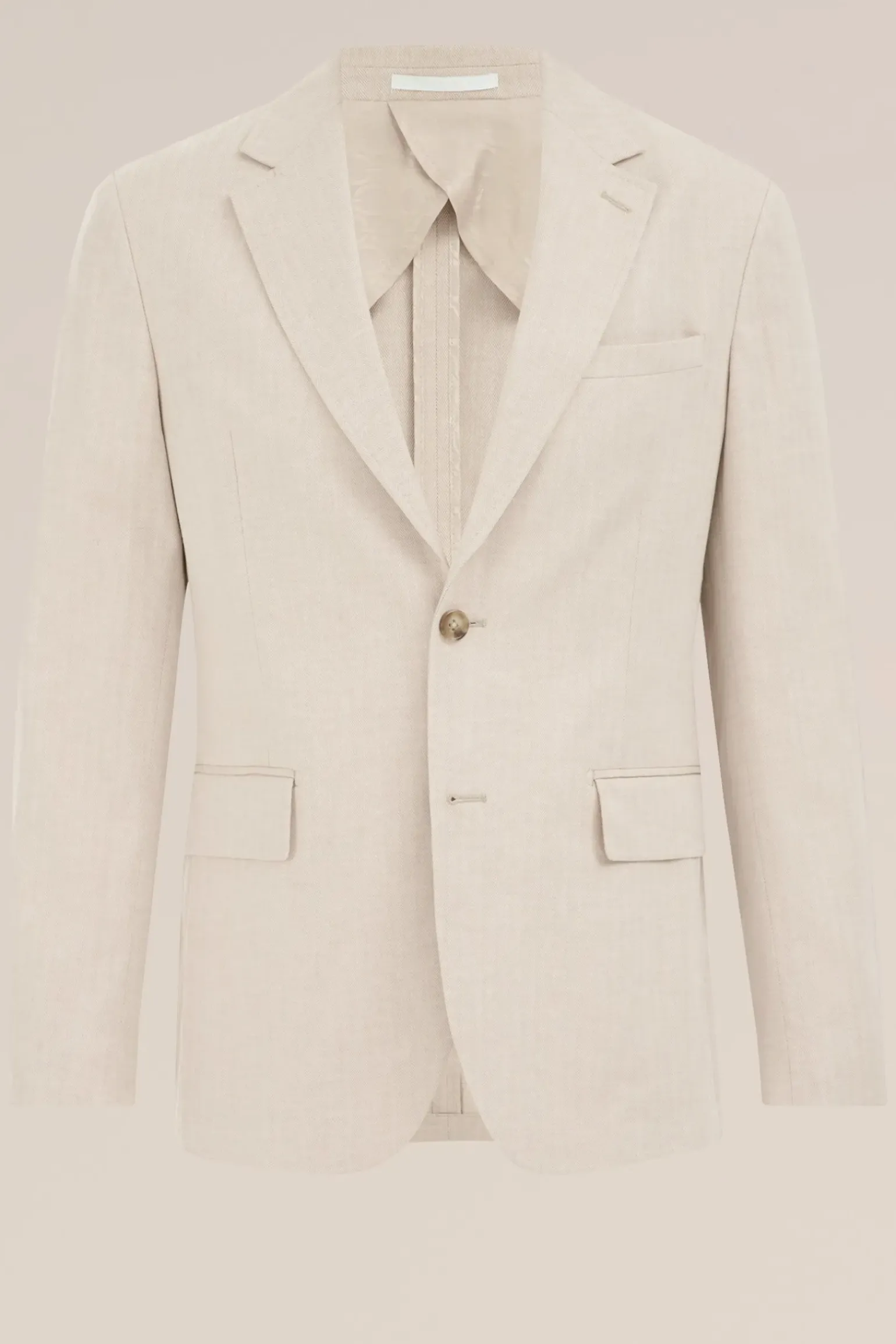 blazer met stretch en visgraatpatroon