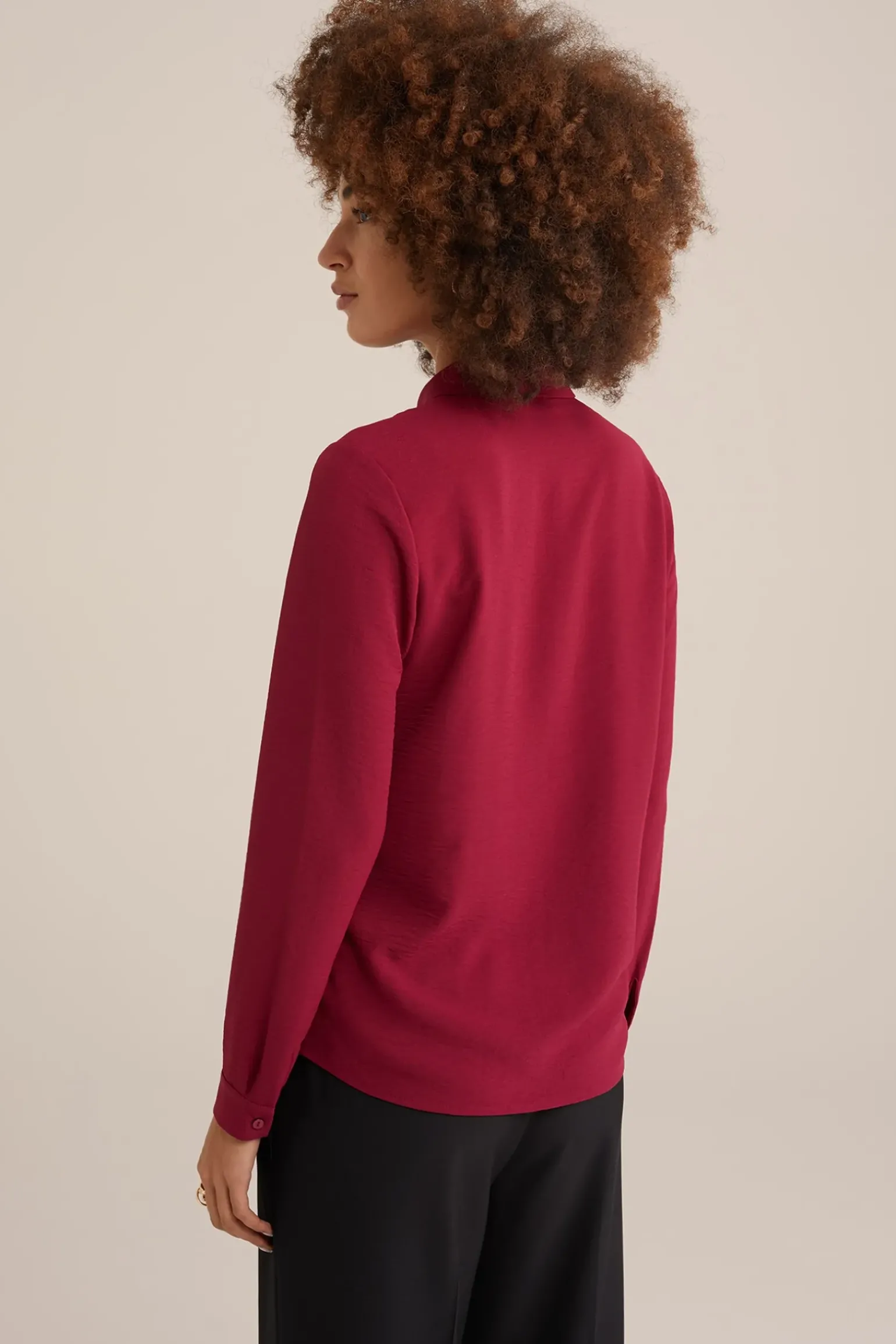 blouse met fijne structuur