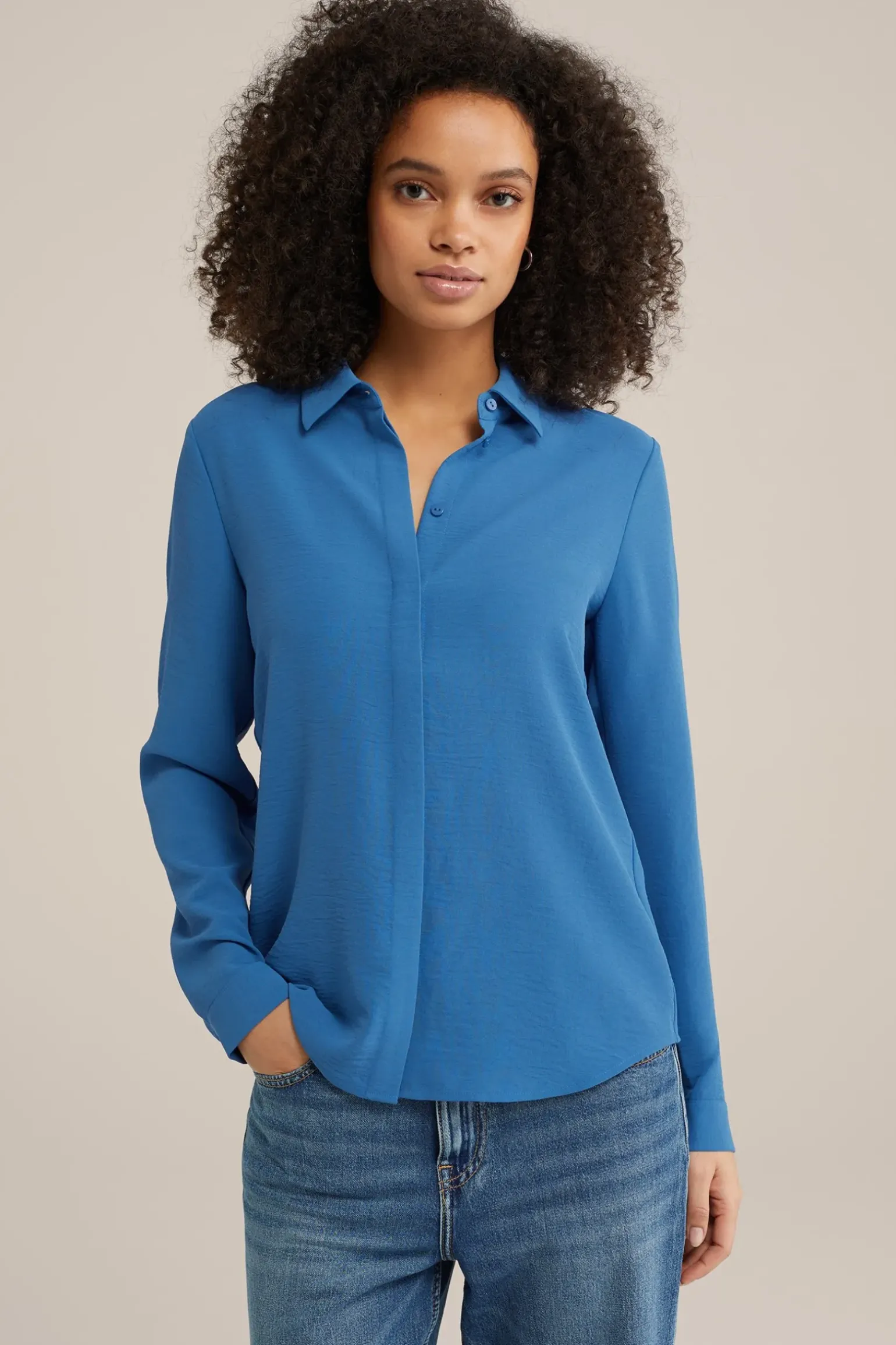 blouse met fijne structuur
