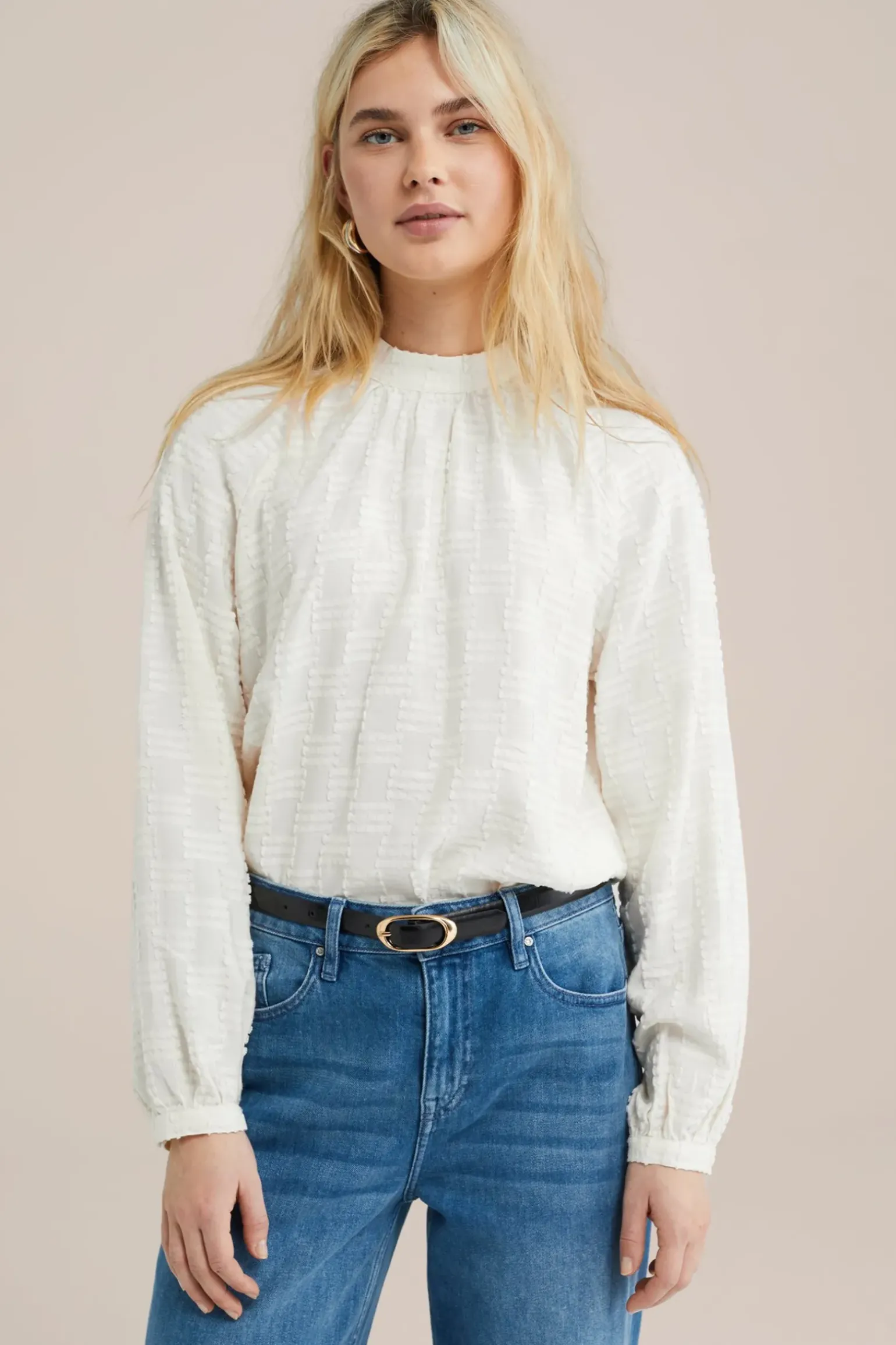 blouse met structuur