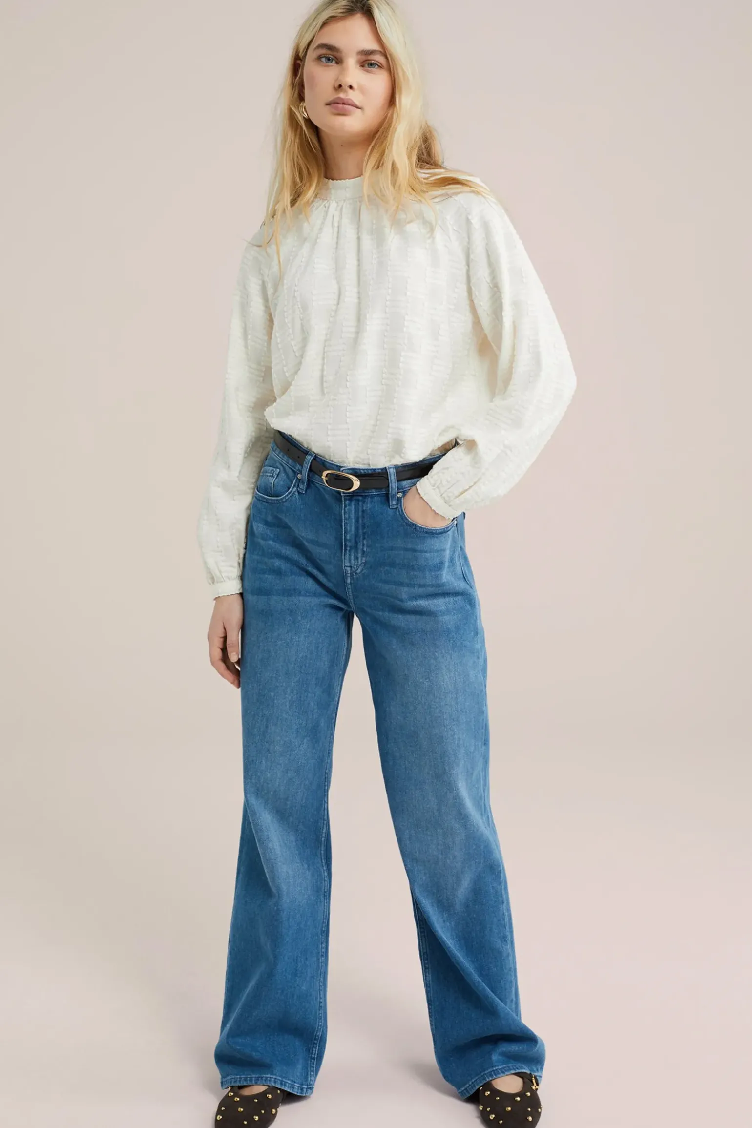 blouse met structuur