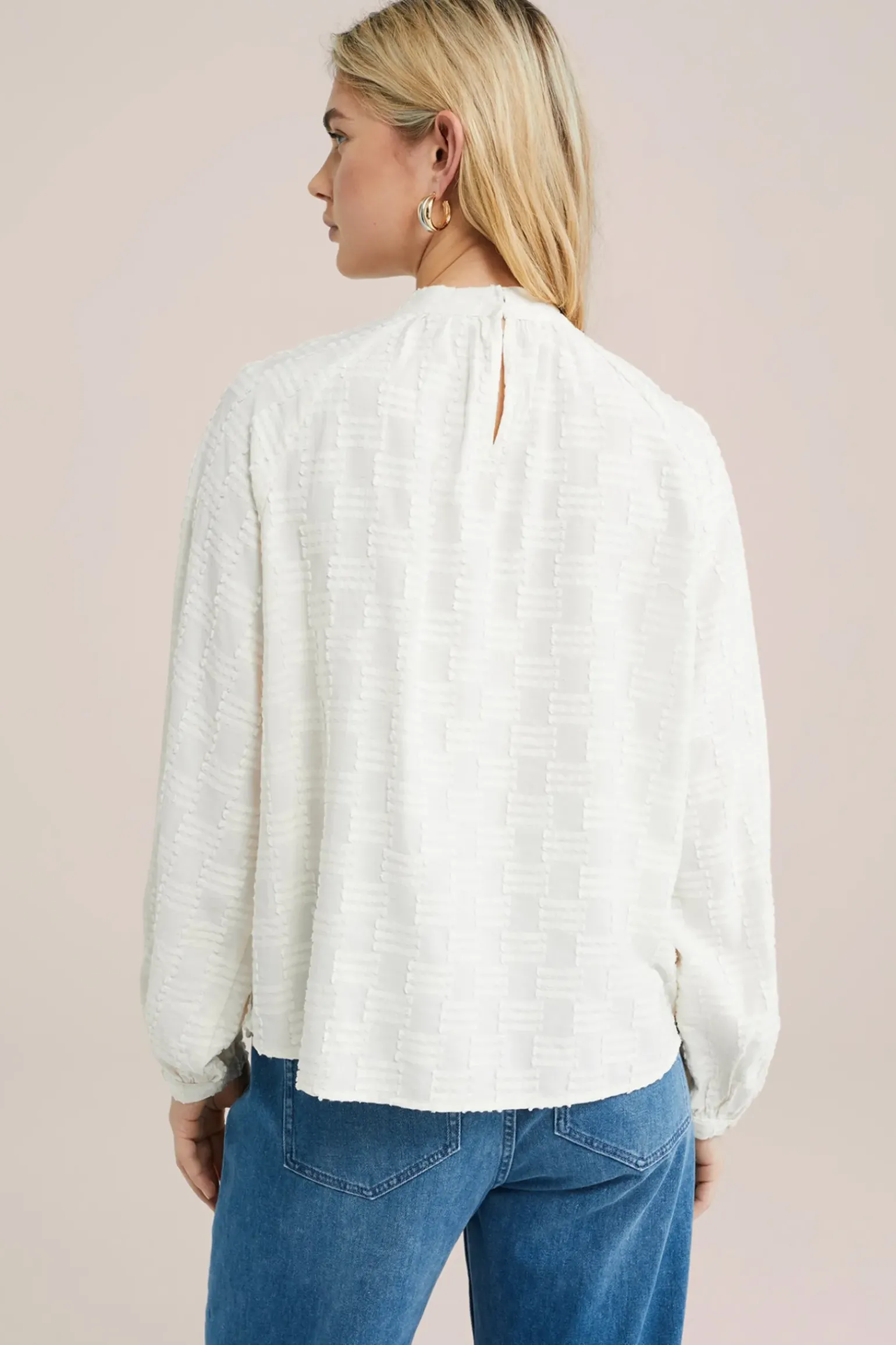 blouse met structuur