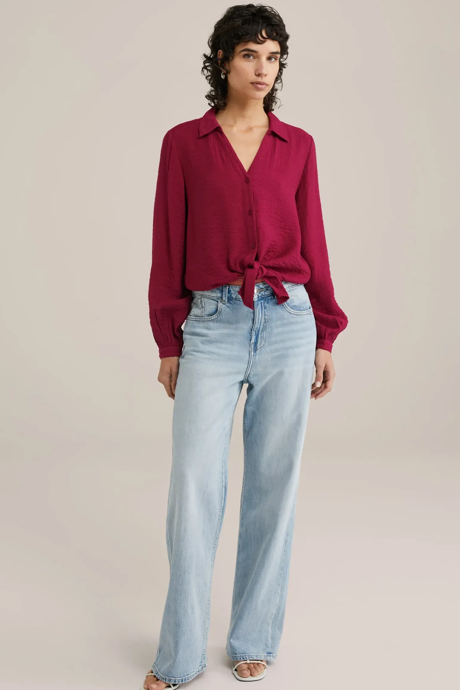 blouse met structuur