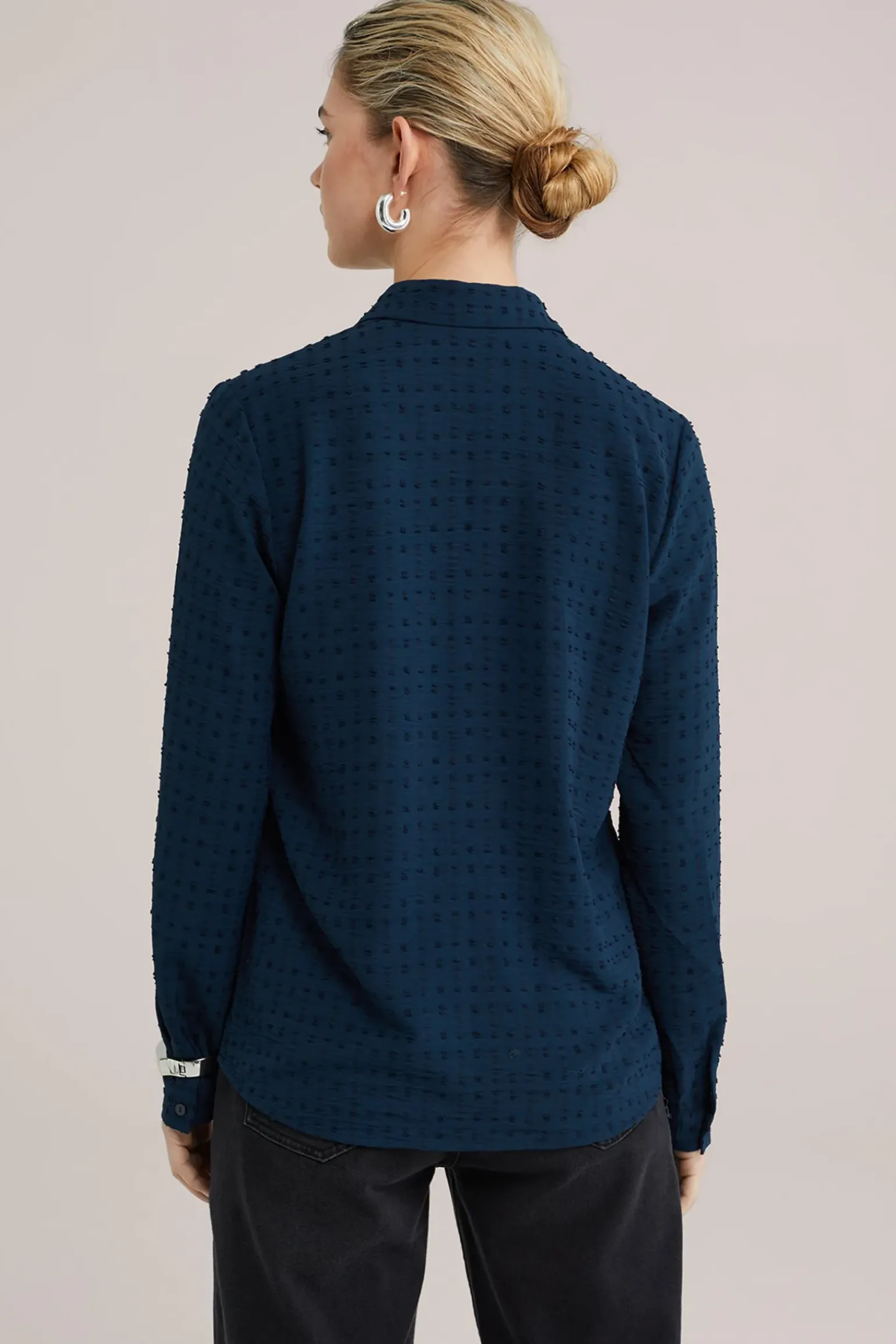 blouse met structuur