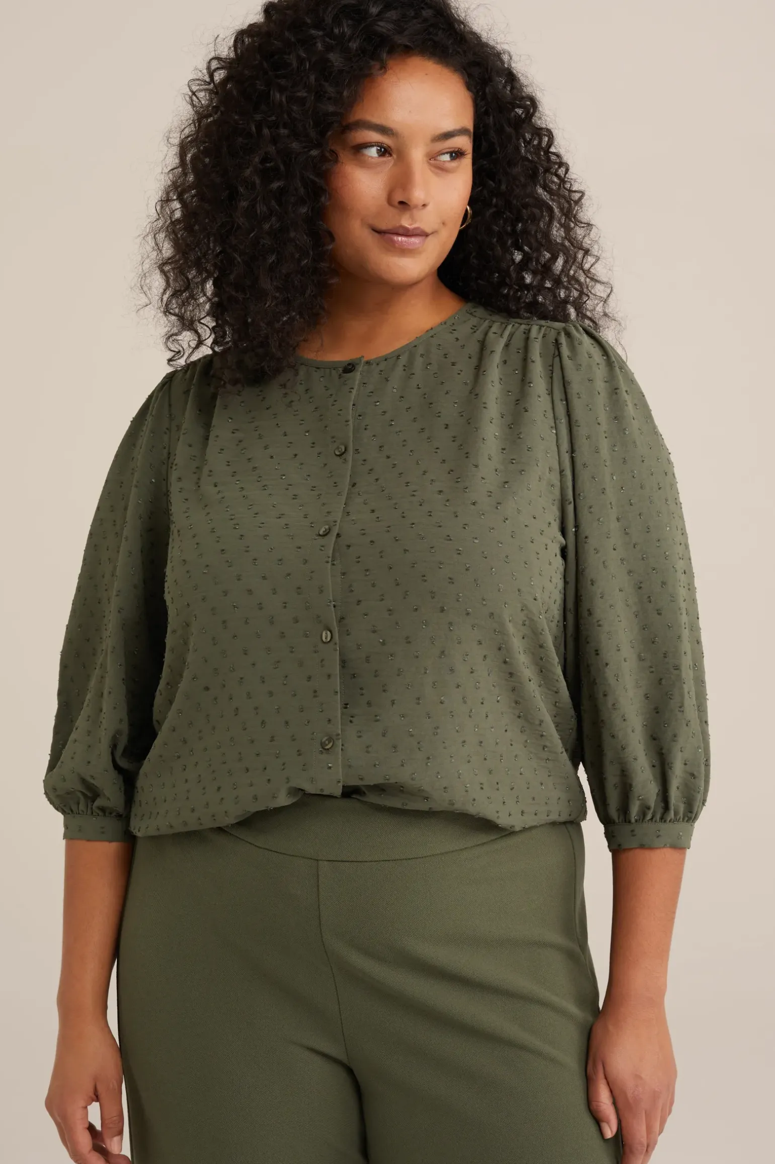 blouse met structuur - Curve