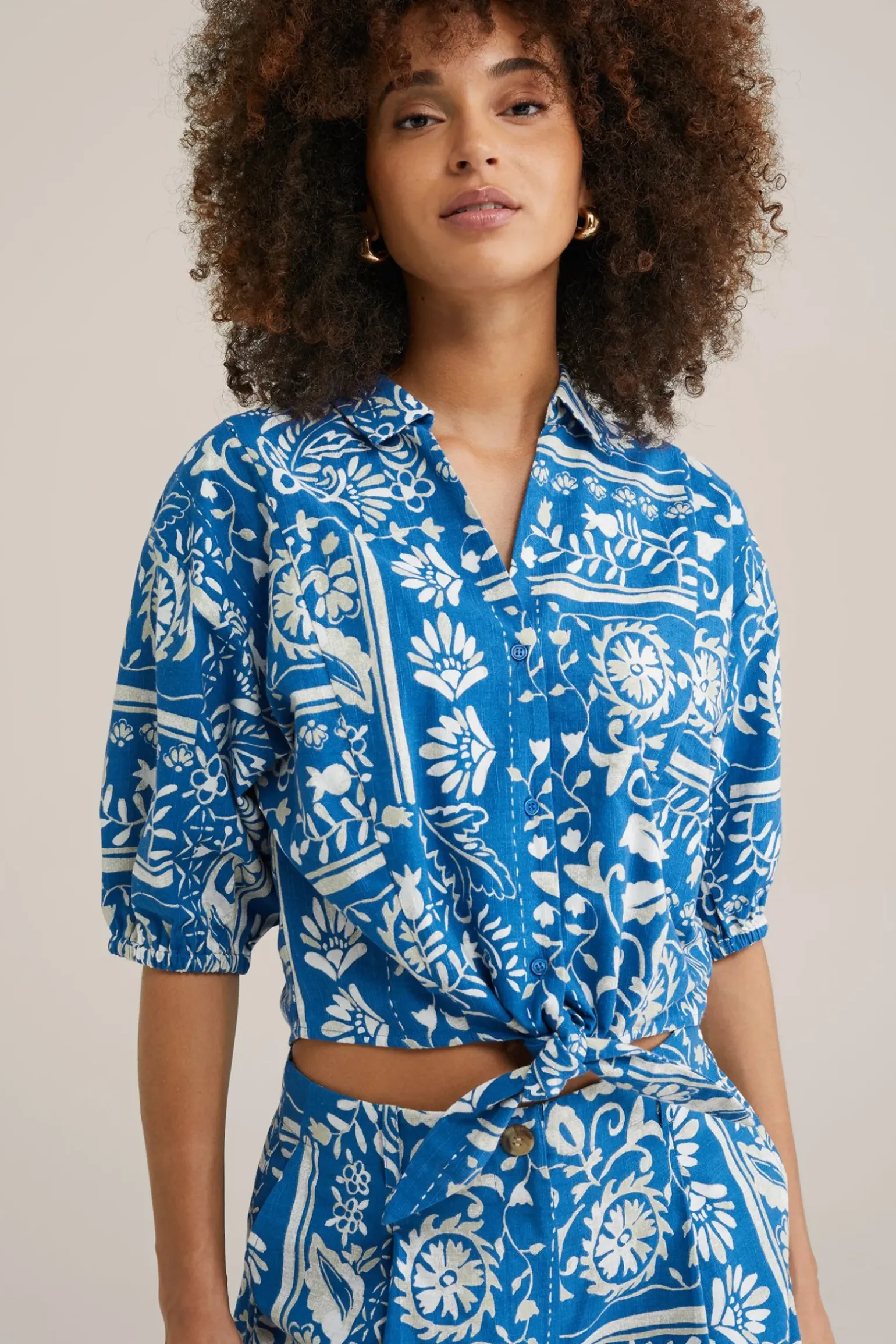blouse van katoen