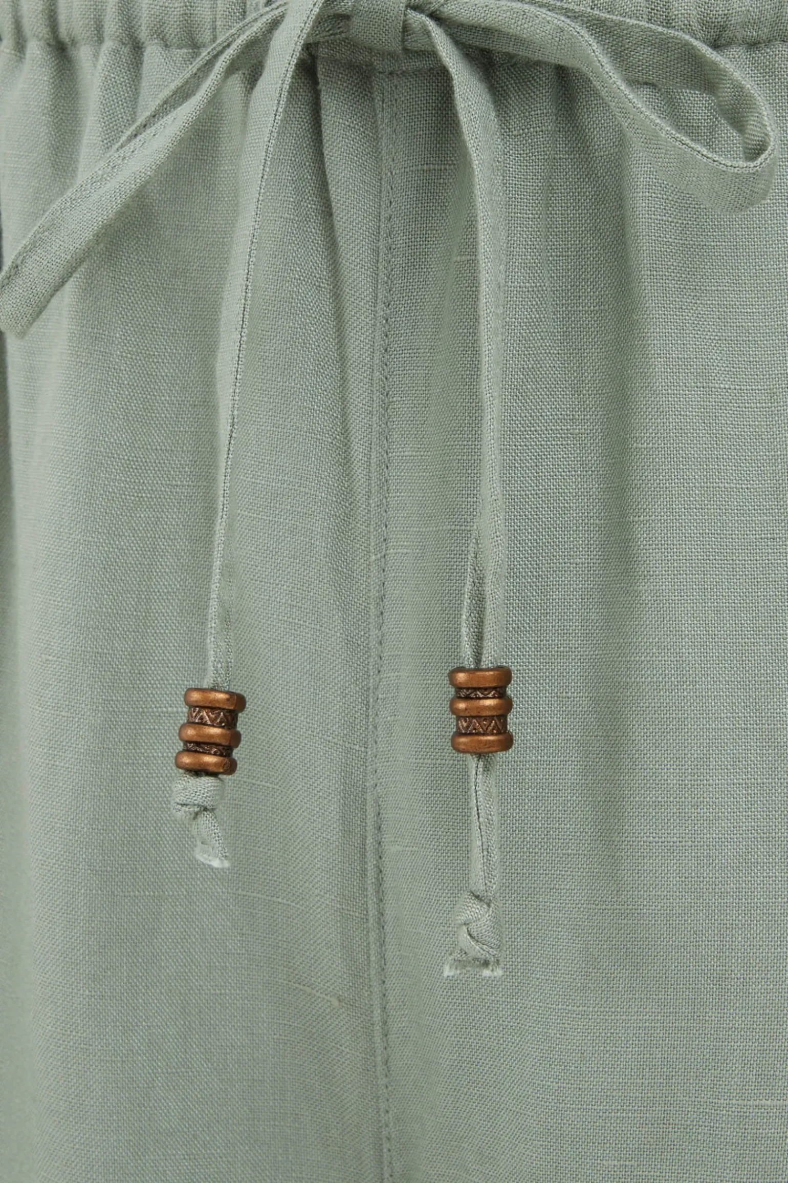 broek van linnenmix - Curve