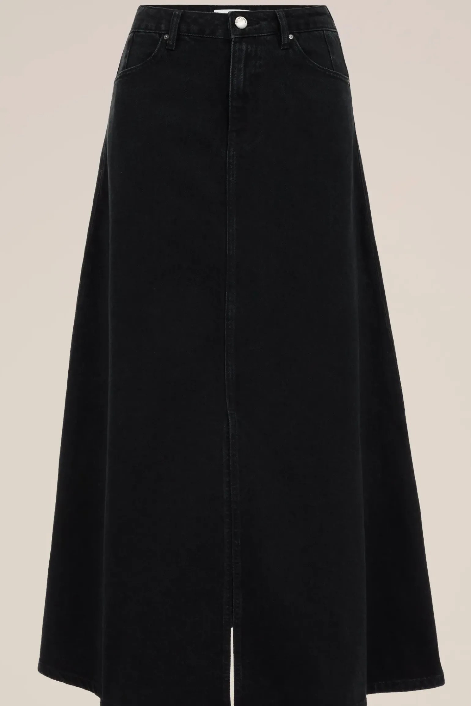 denim maxi rok