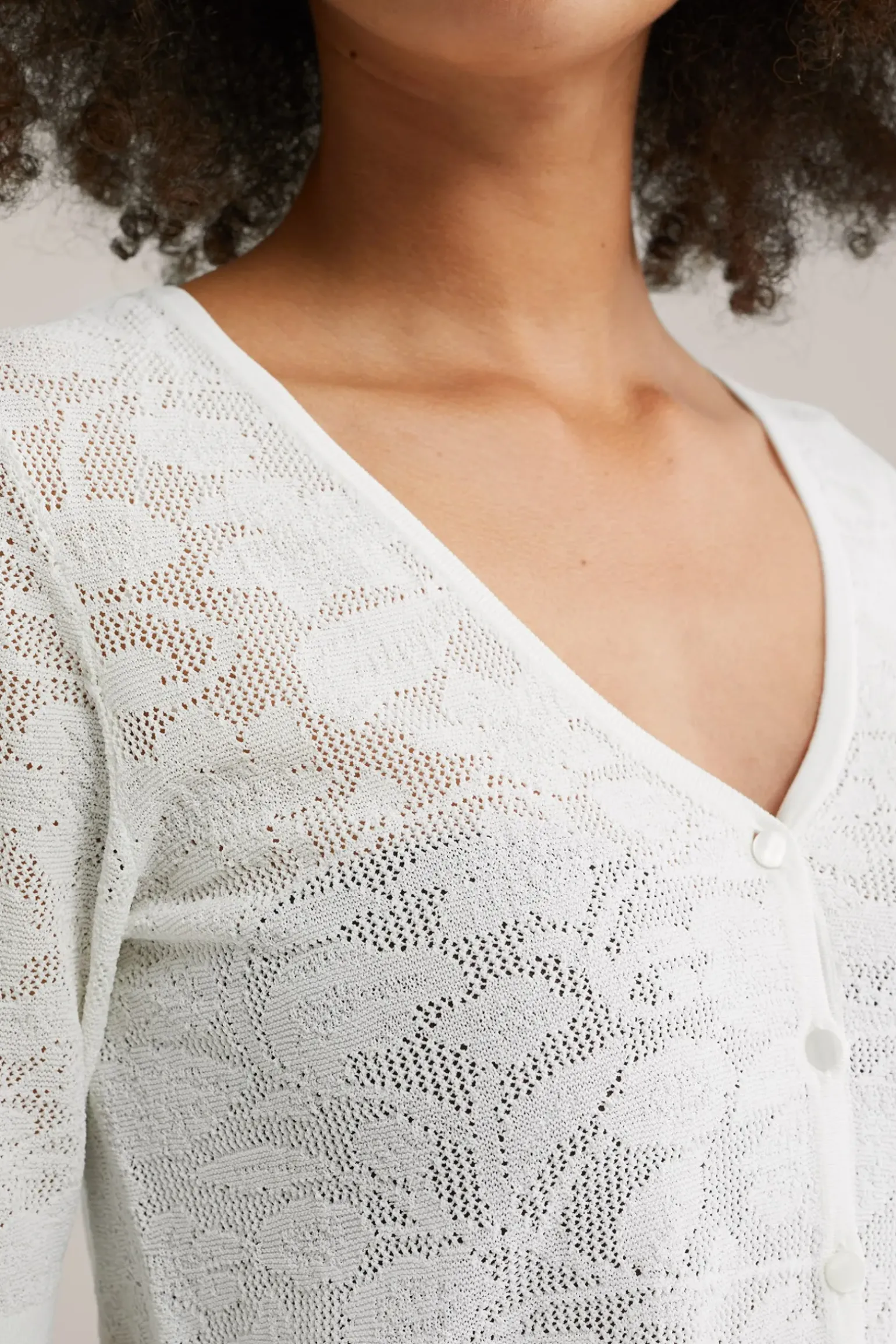 fijngebreid vest
