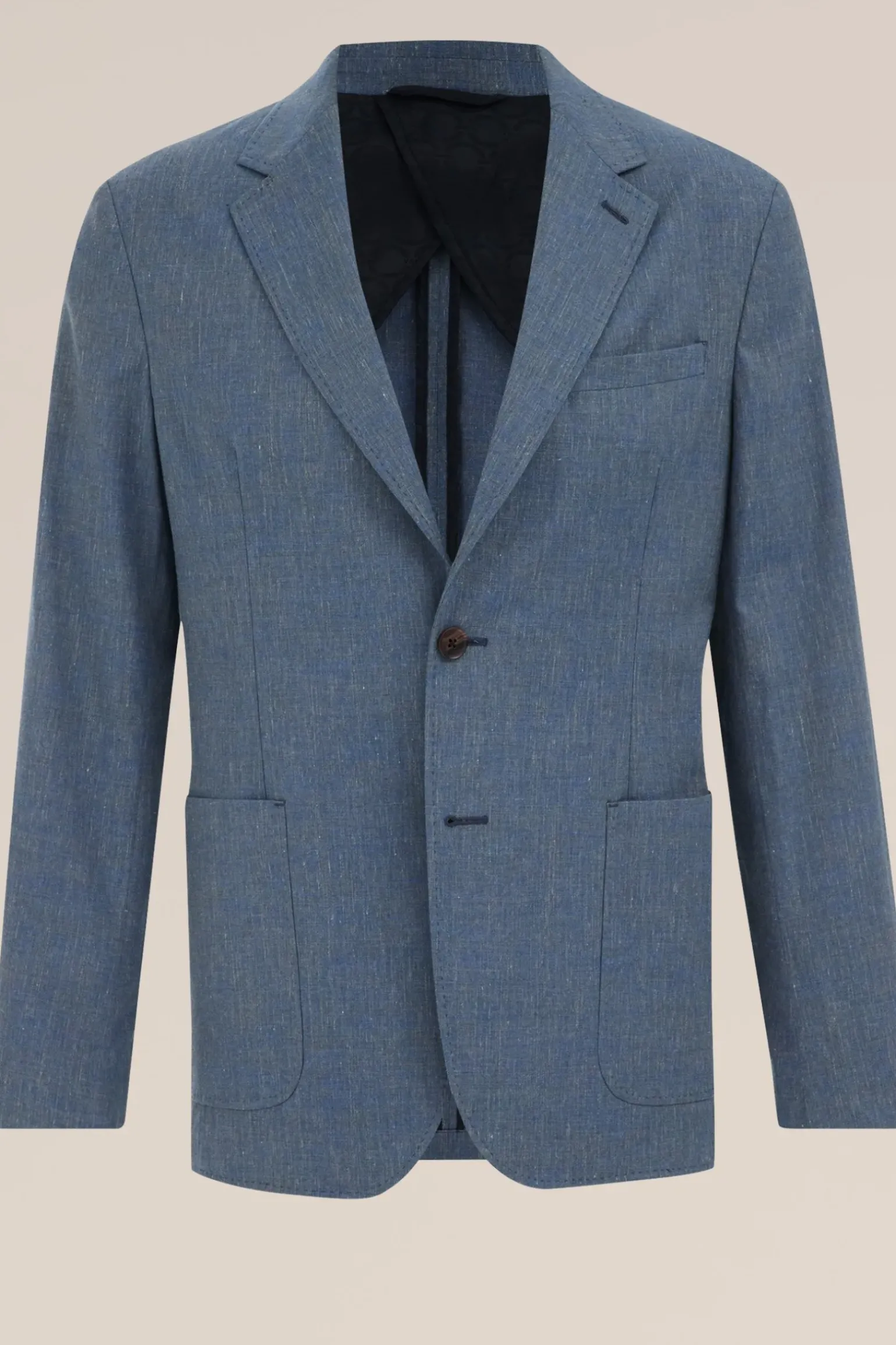 gemêleerde blazer van Italiaanse kwaliteit