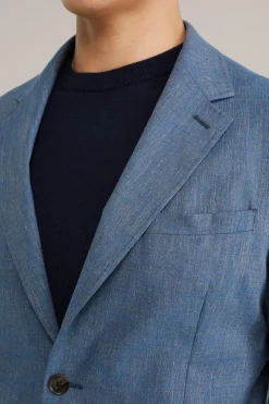 gemêleerde blazer van Italiaanse kwaliteit