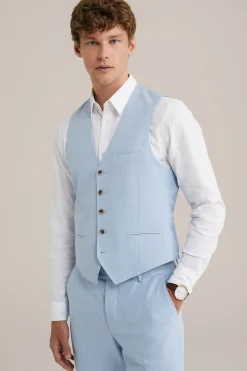 gemêleerde gilet met stretch
