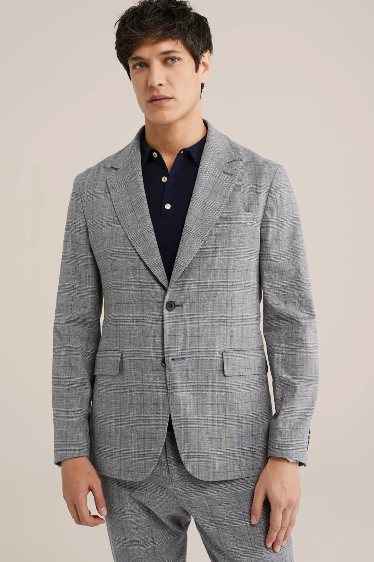 geruite blazer van Italiaanse kwaliteit