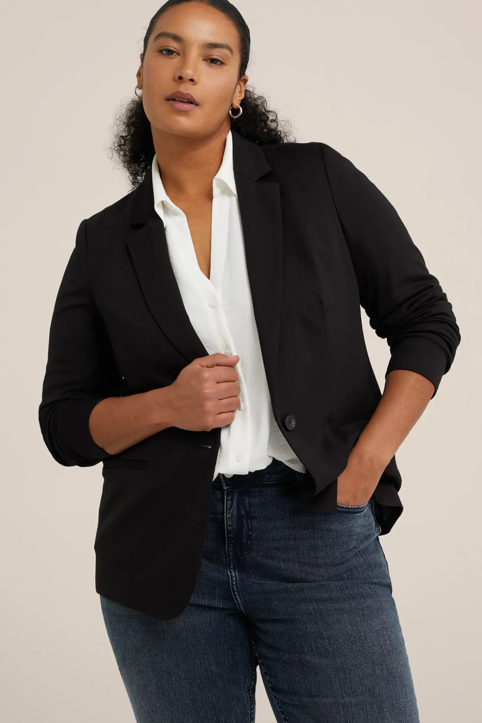 getailleerde blazer - Curve