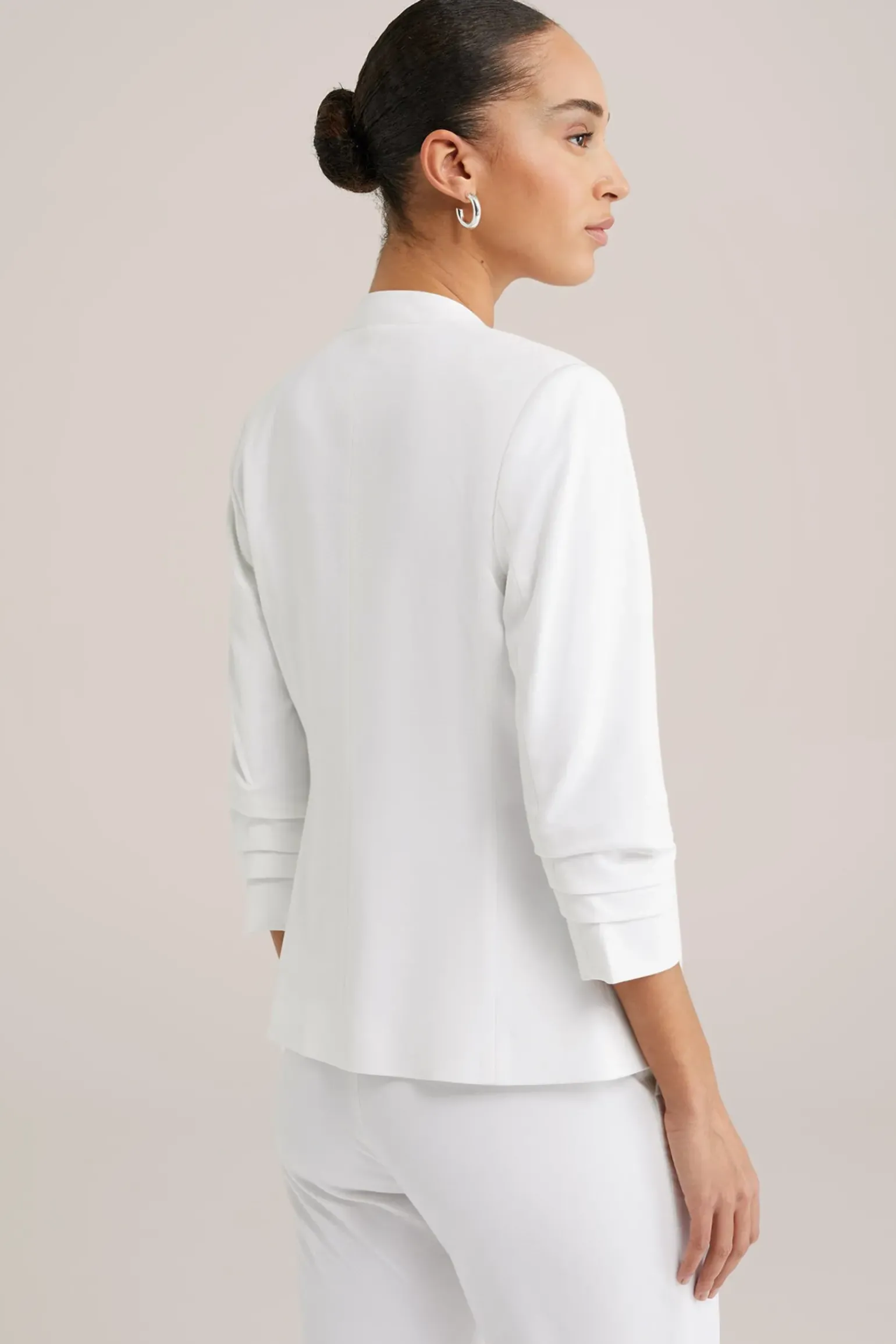getailleerde blazer met rimpeleffect