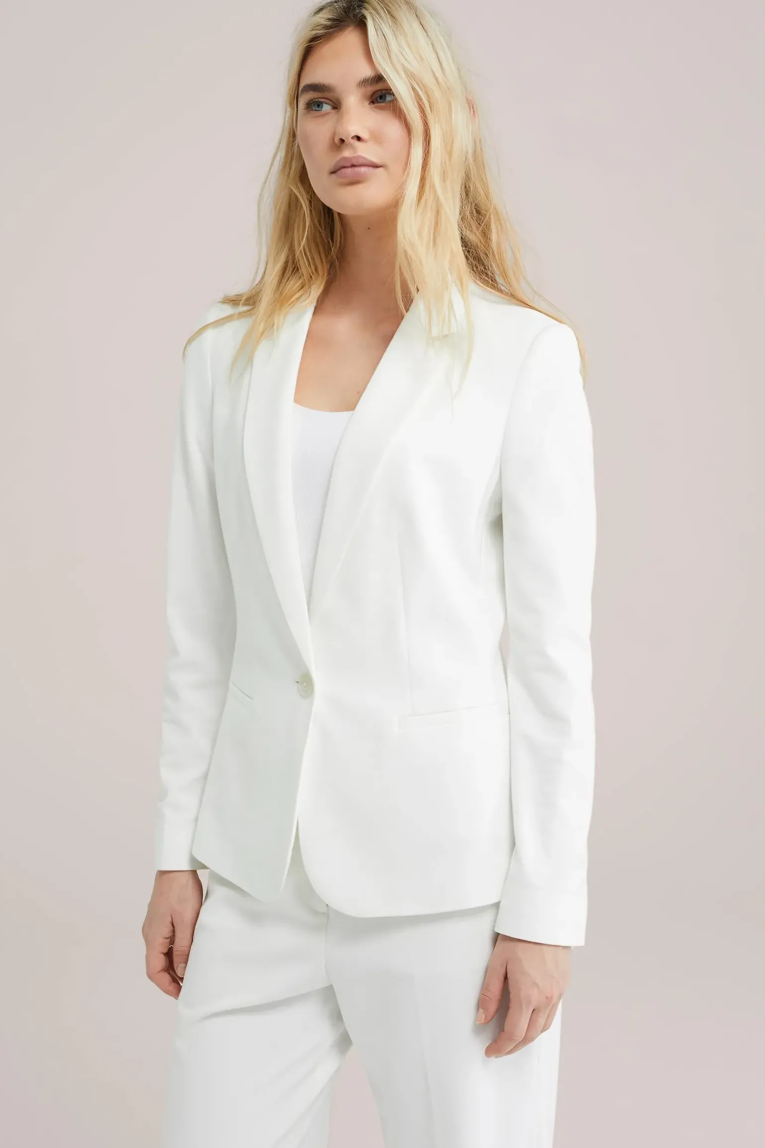 getailleerde jersey blazer met stretch