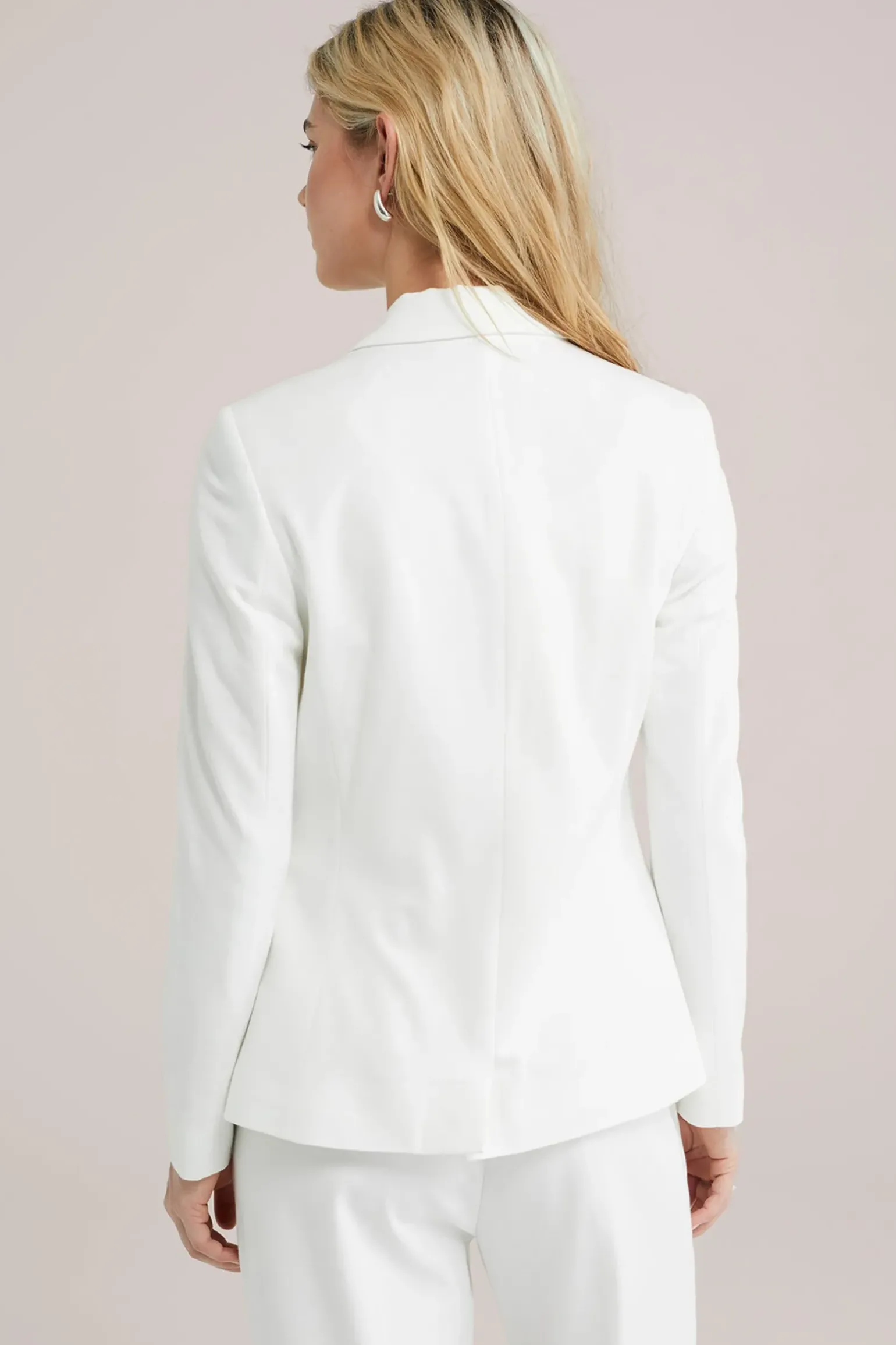 getailleerde jersey blazer met stretch