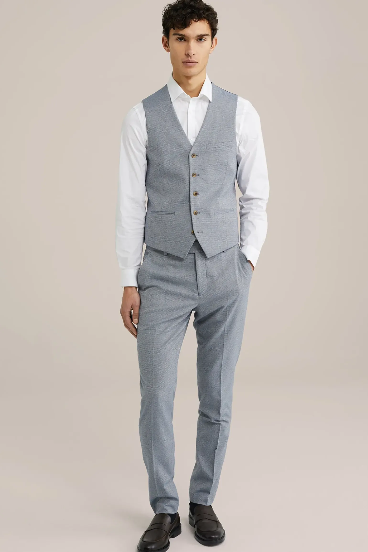 gilet met micropatroon