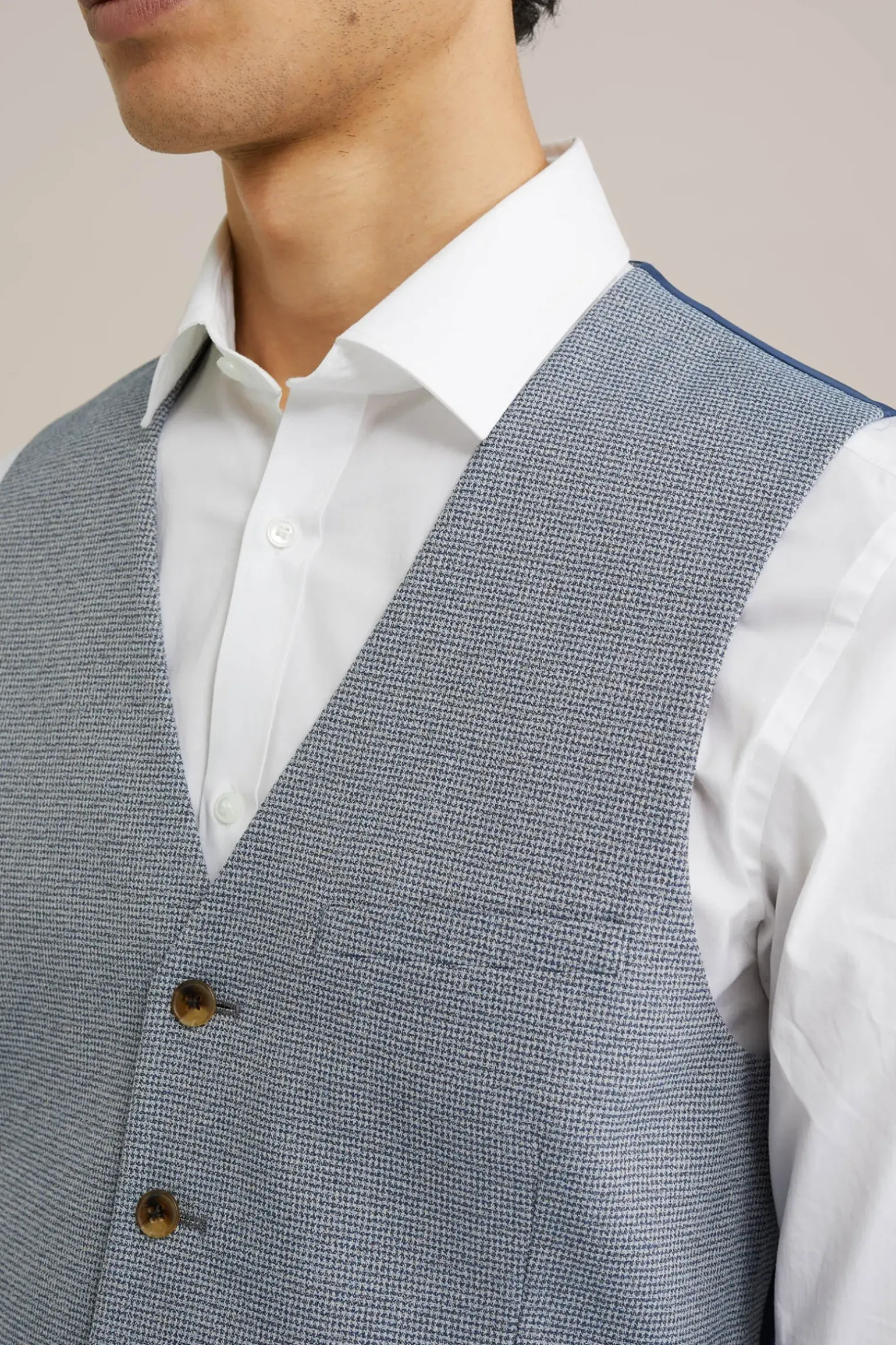 gilet met micropatroon