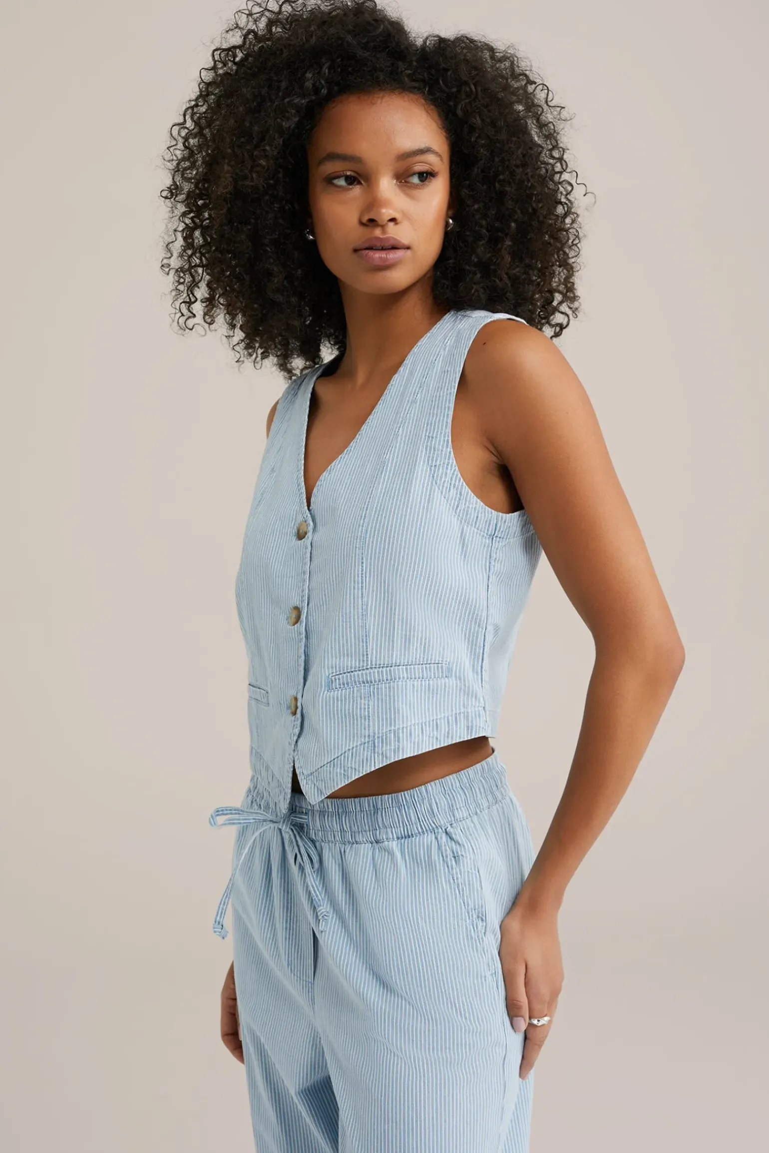 gilet met streepdessin