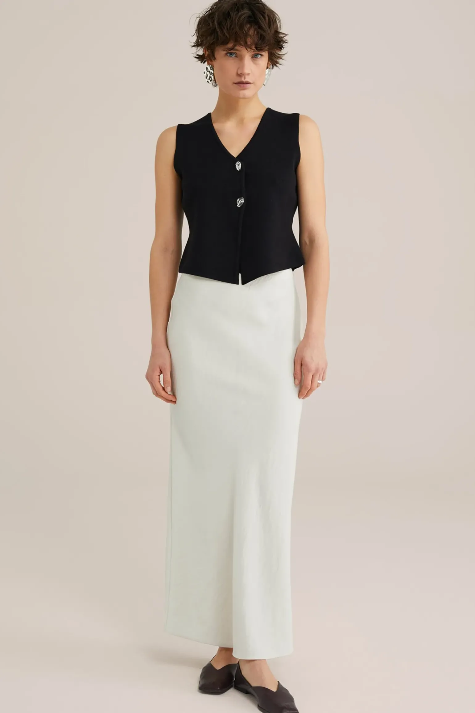 Gilet van kasjmiermix - THE STATEMENT GILET