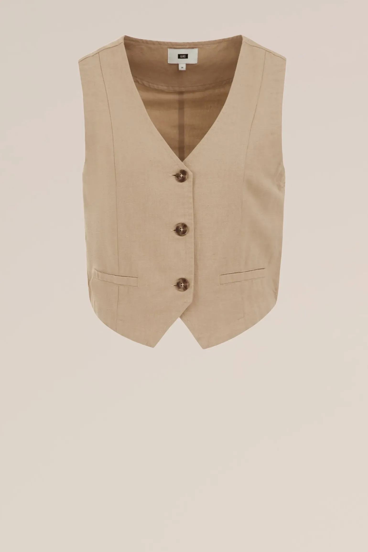 gilet van linnenmix