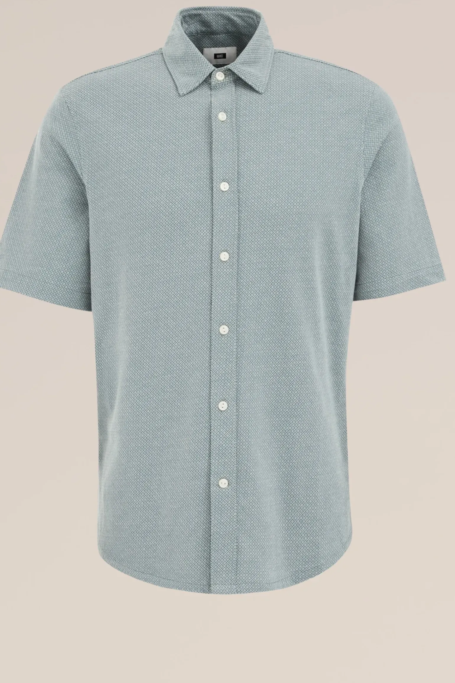 jersey overhemd met jacquard-dessin