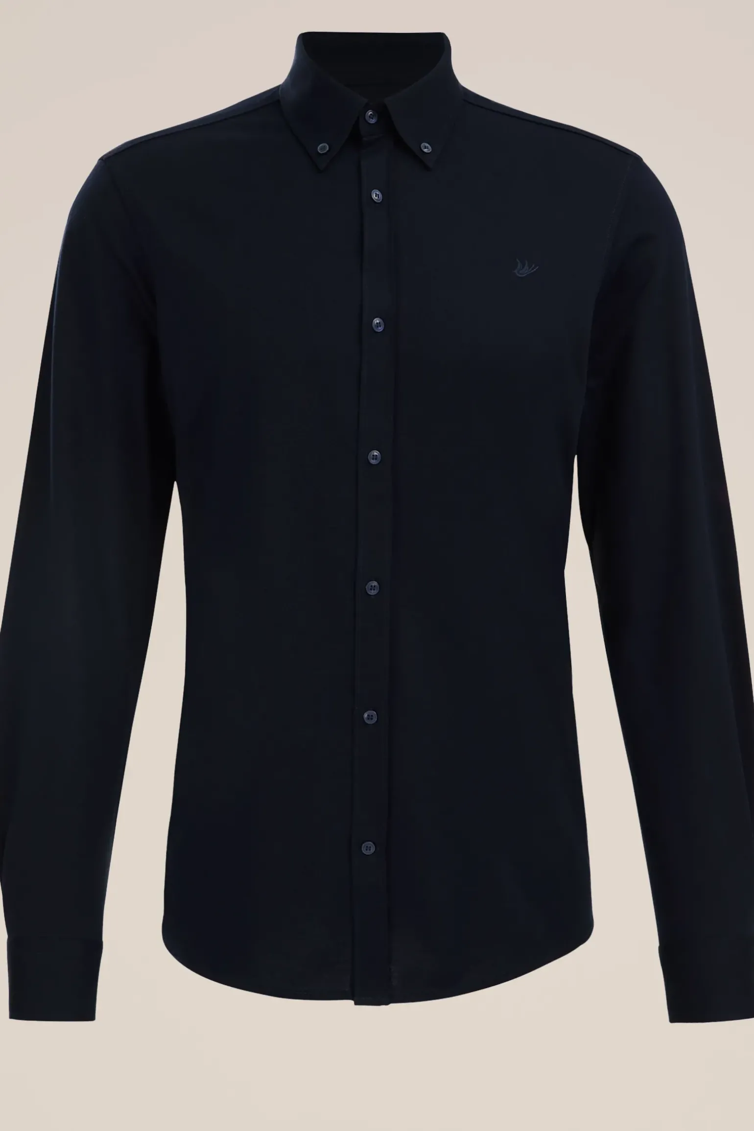 jersey overhemd met stretch