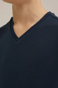 Jongens basic T-shirt met V-hals