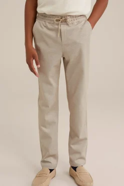 Jongens regular fit gemêleerde pantalon