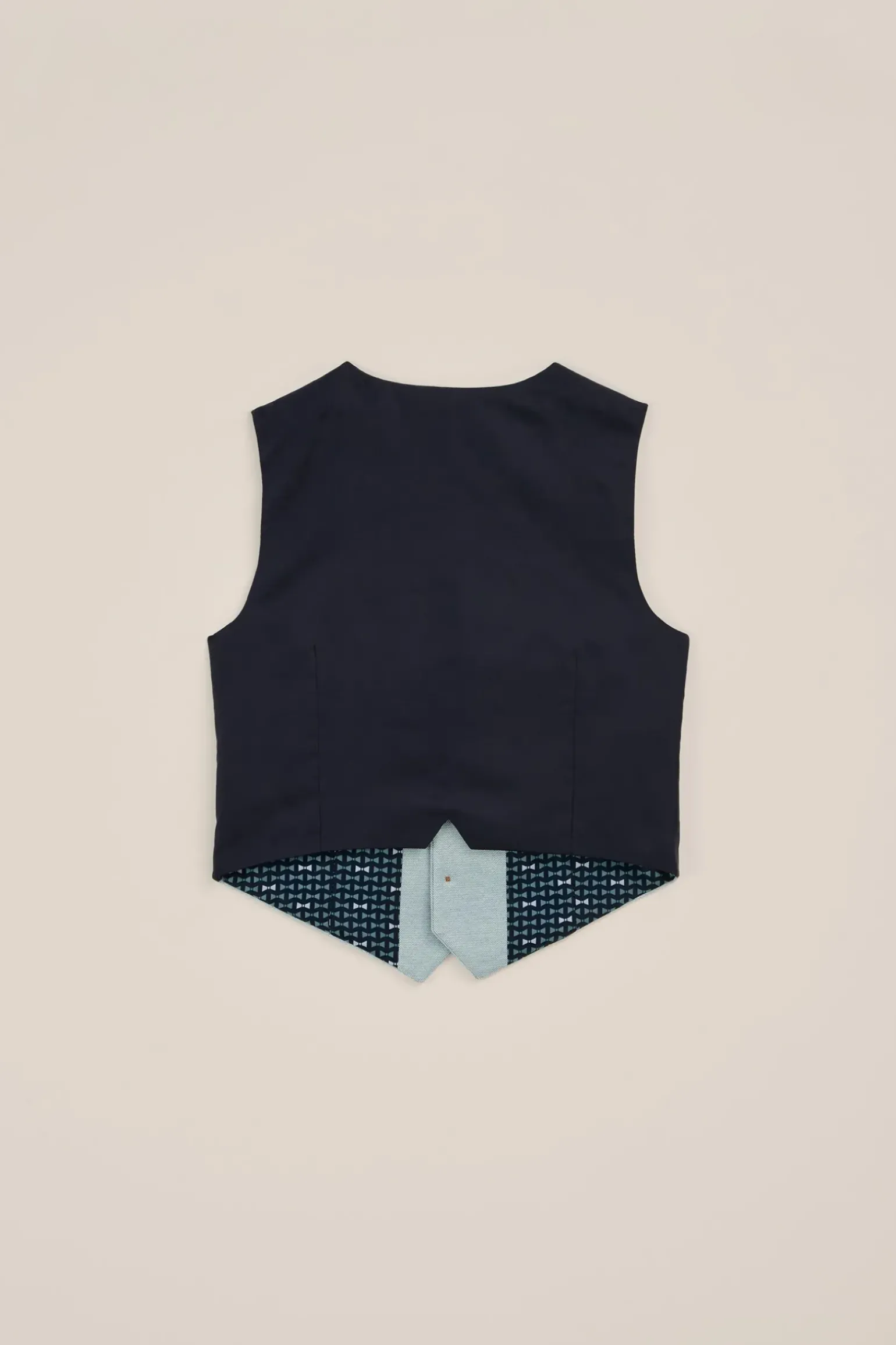 Jongens slim fit gilet met structuur