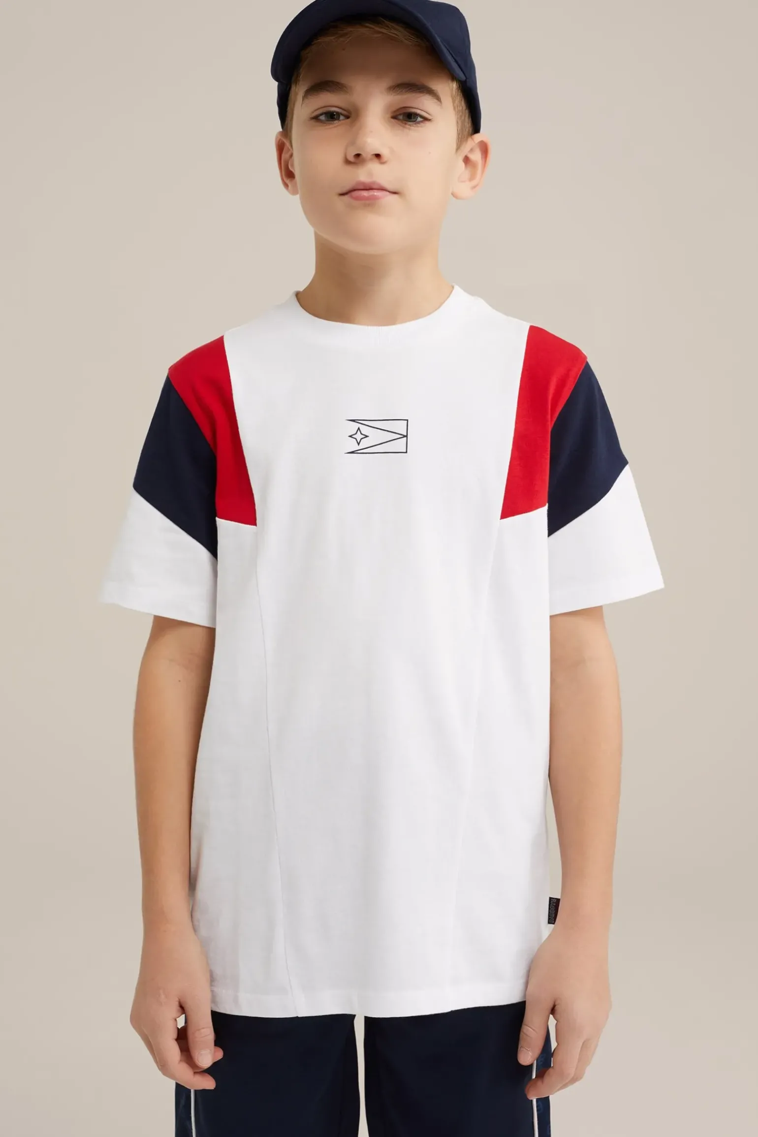 Jongens T-shirt met colourblock