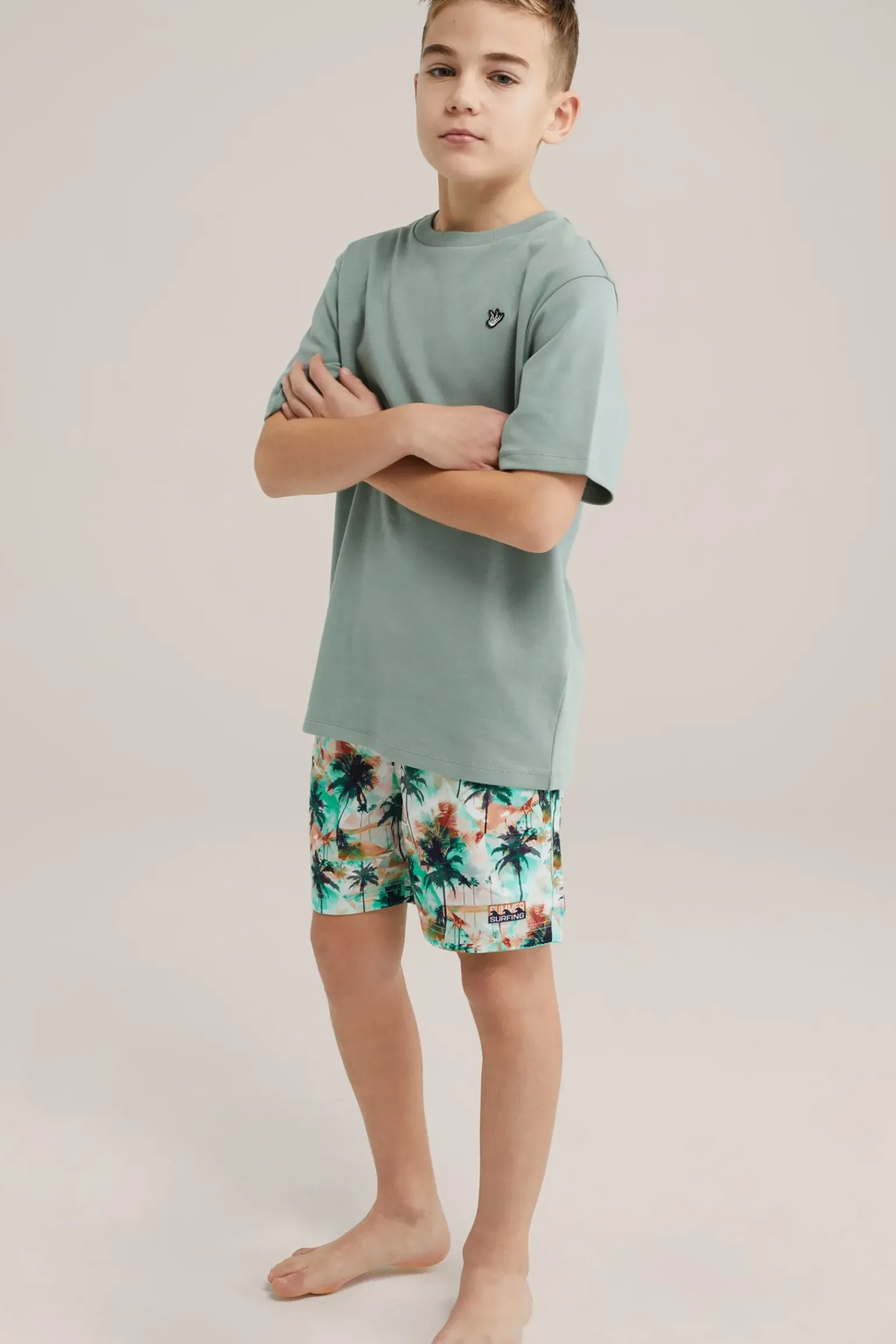 Jongens zwemshort met dessin