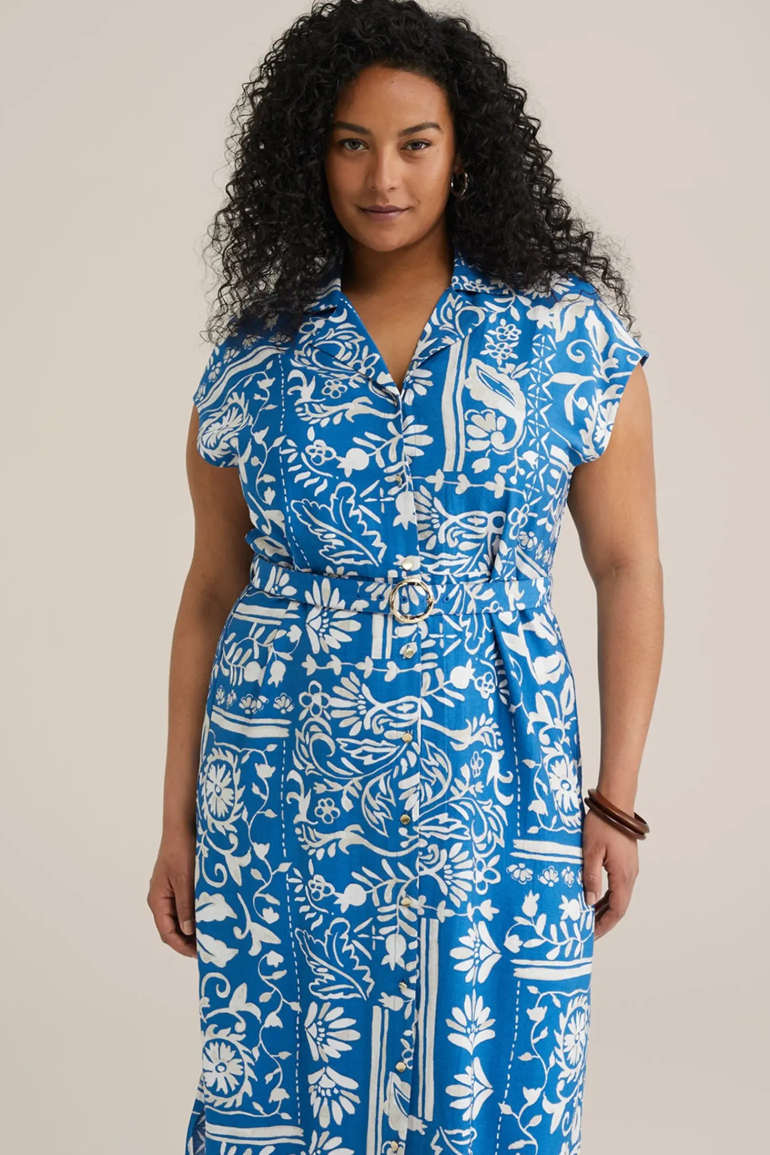jurk met ceintuur - Curve