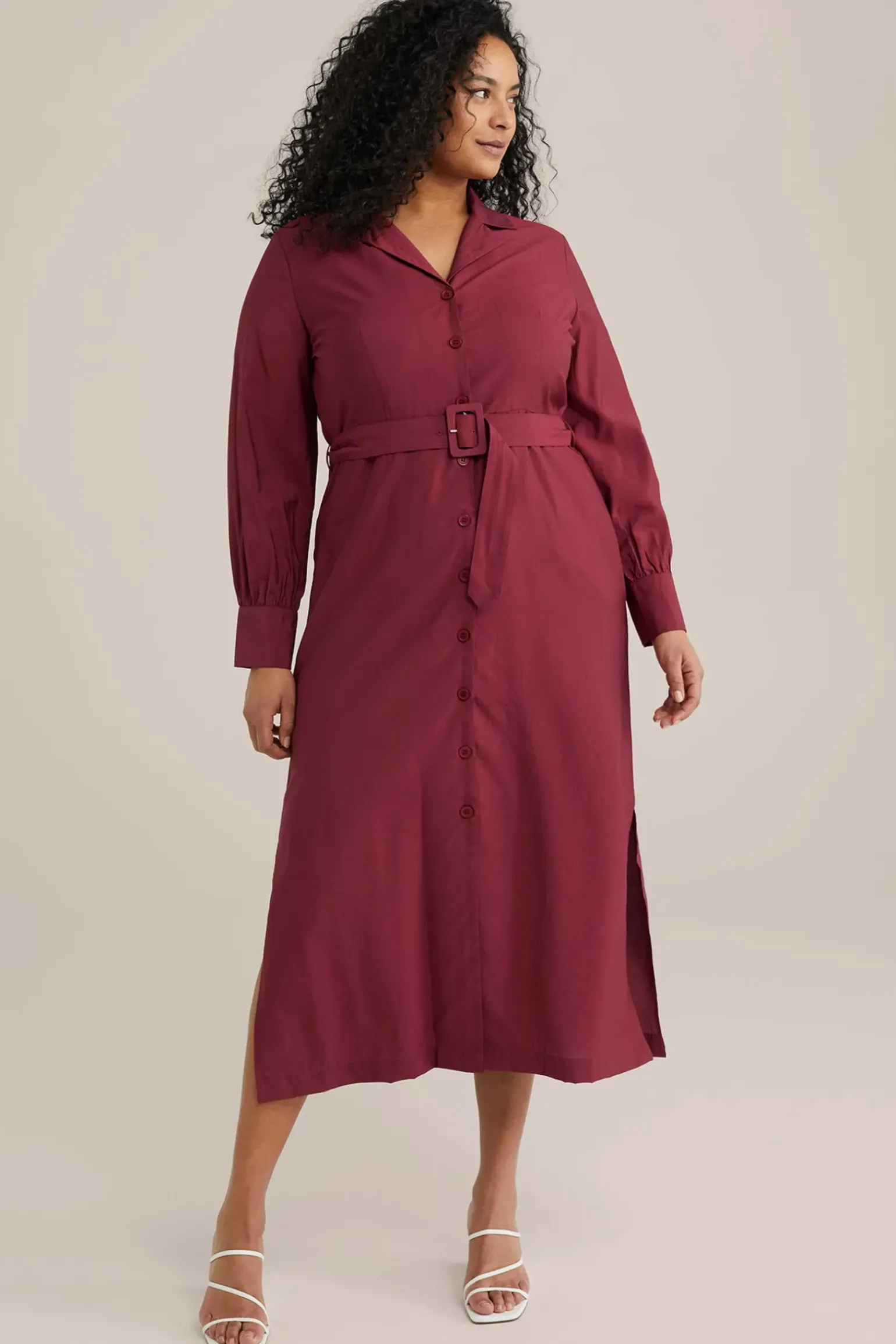 jurk met ceintuur - Curve