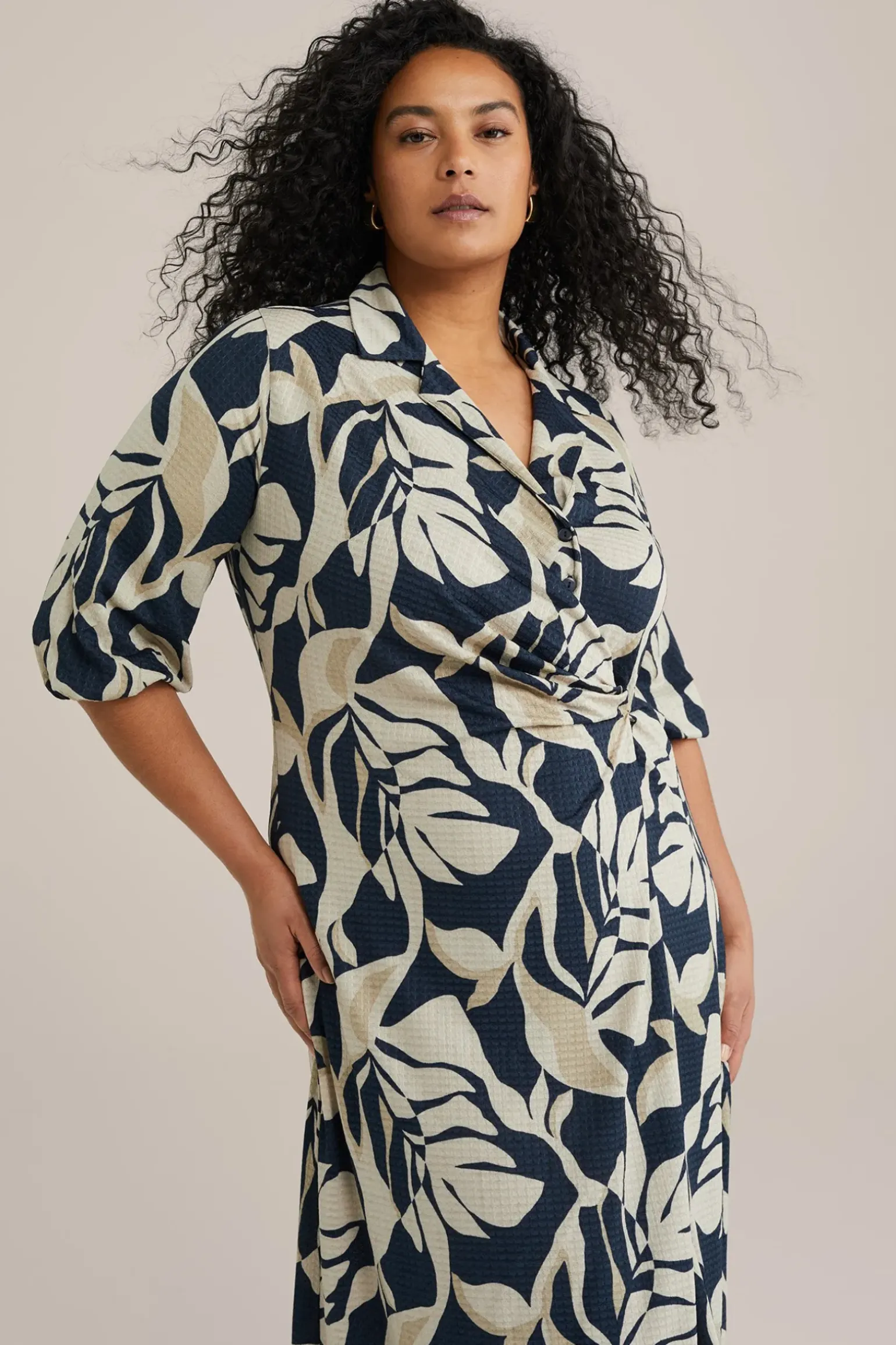 jurk met dessin - Curve
