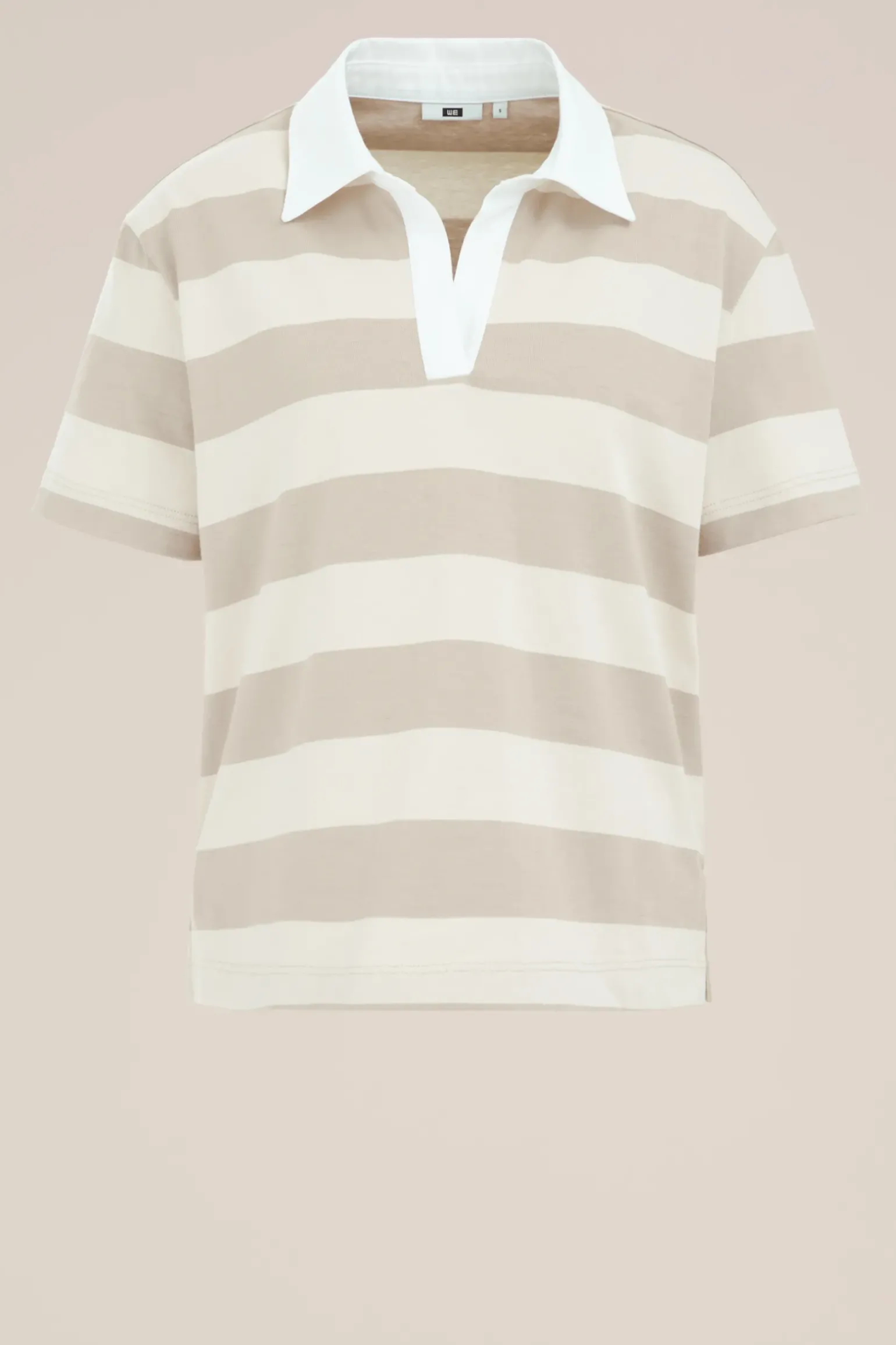 loose fit polo met streep
