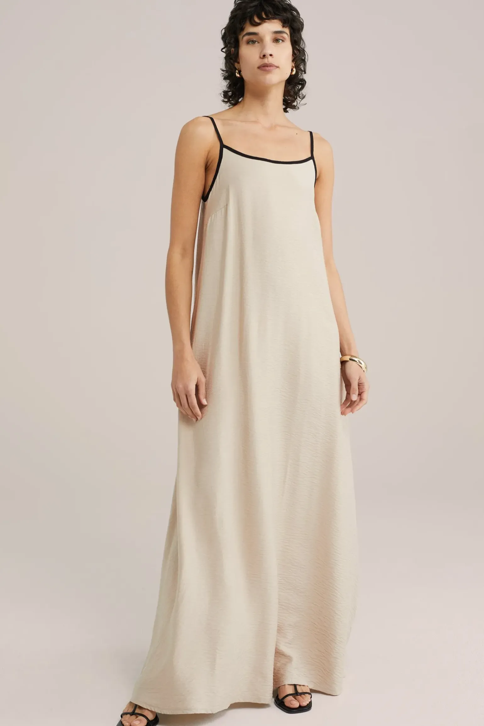 maxi jurk met structuur