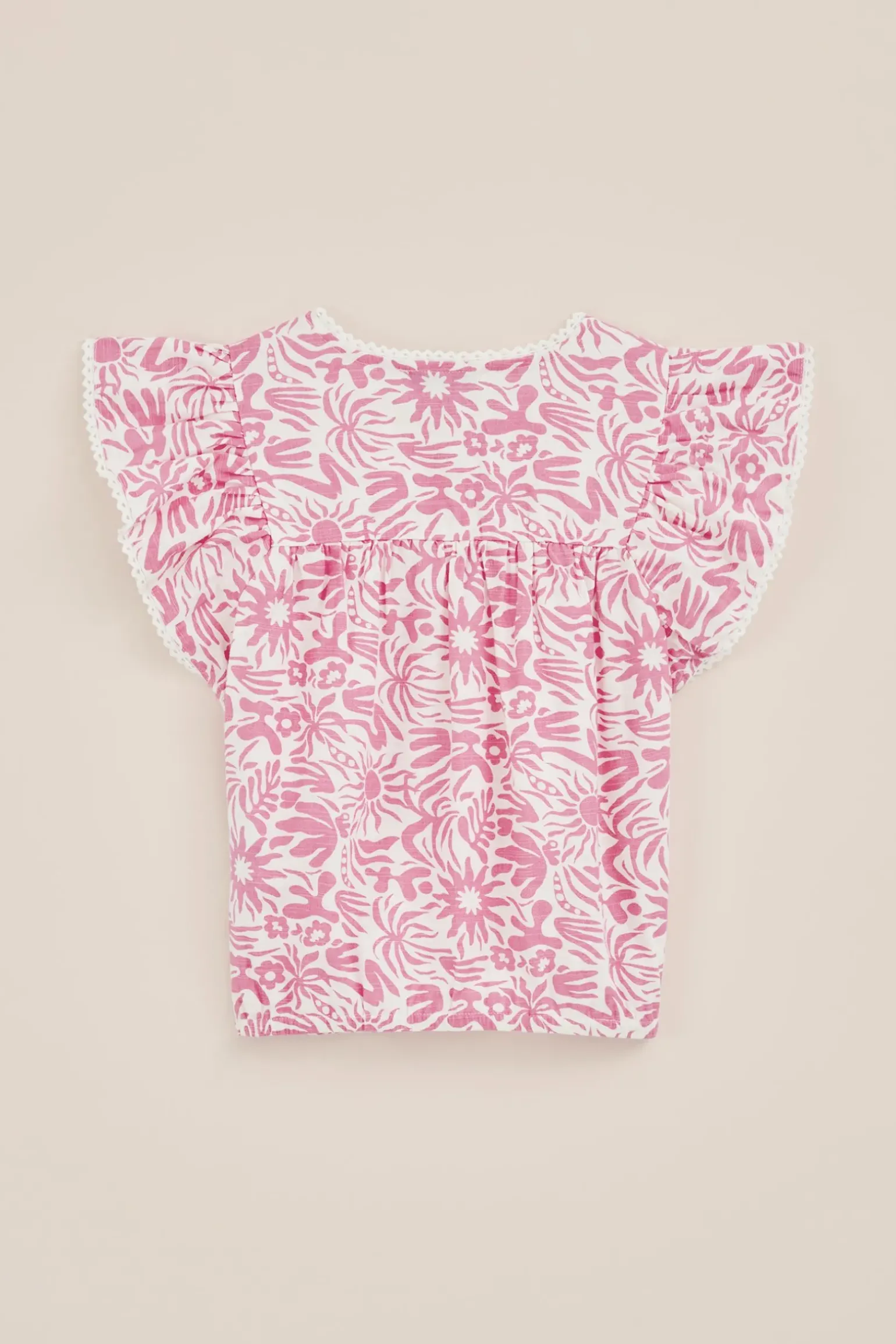 Meisjes blouse met ruches
