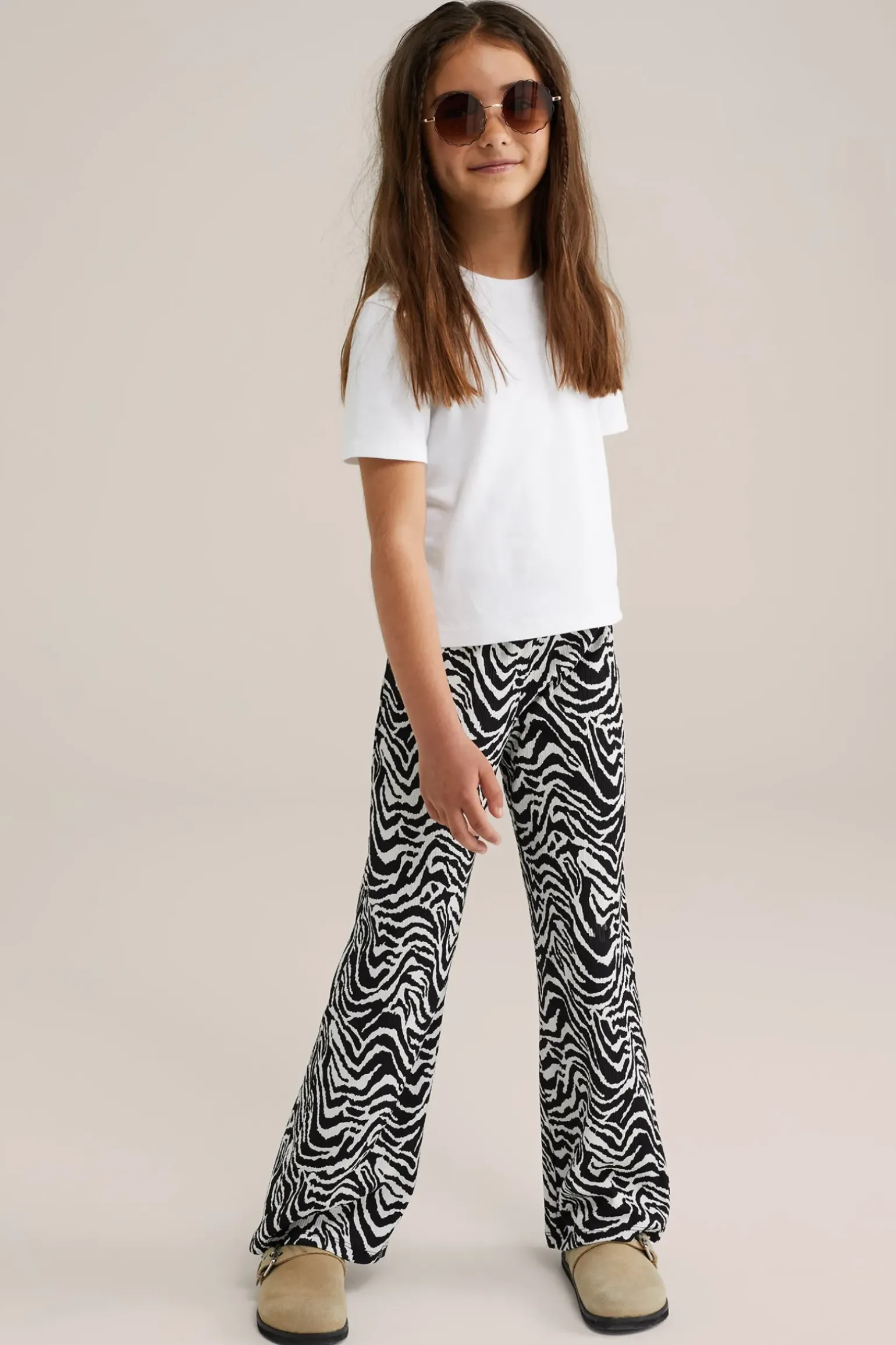 Meisjes broek met dessin