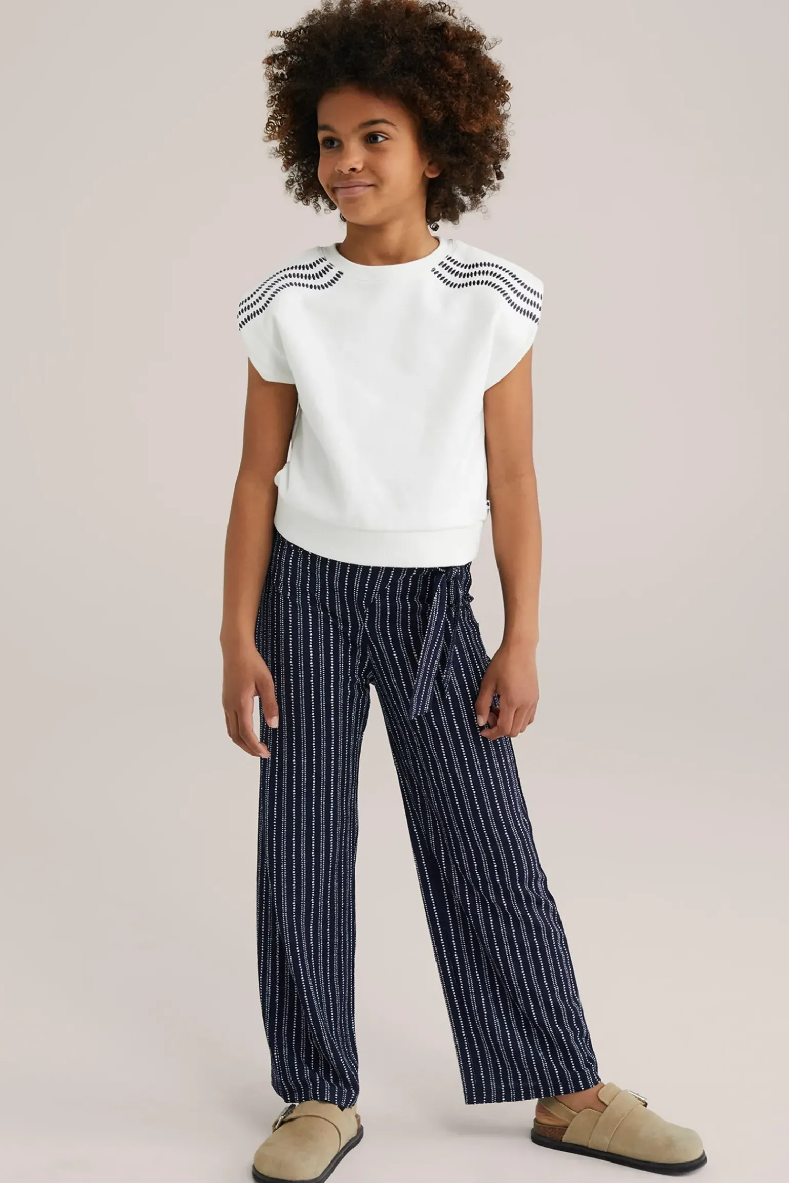 Meisjes broek met dessin