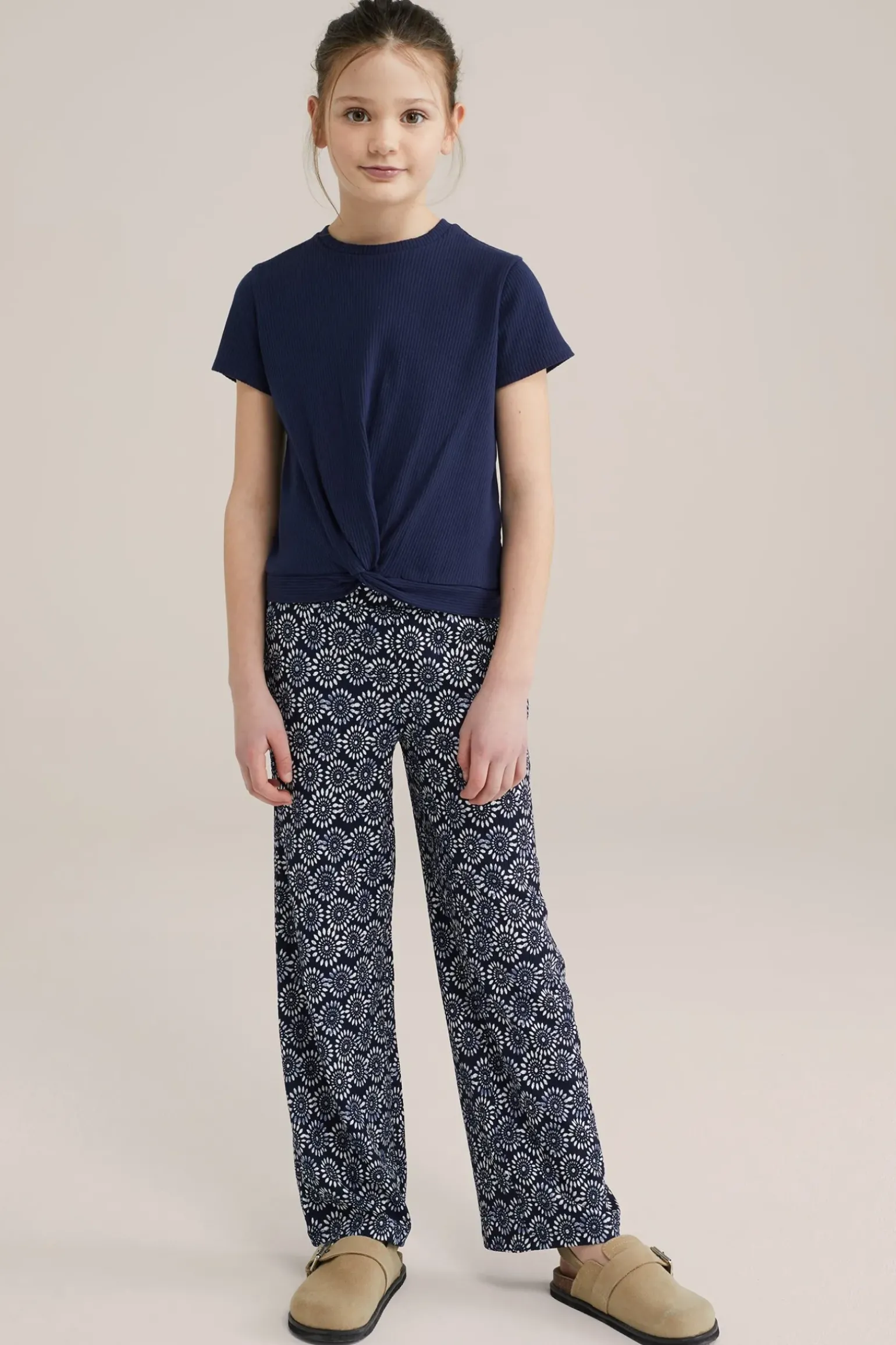 Meisjes broek met dessin