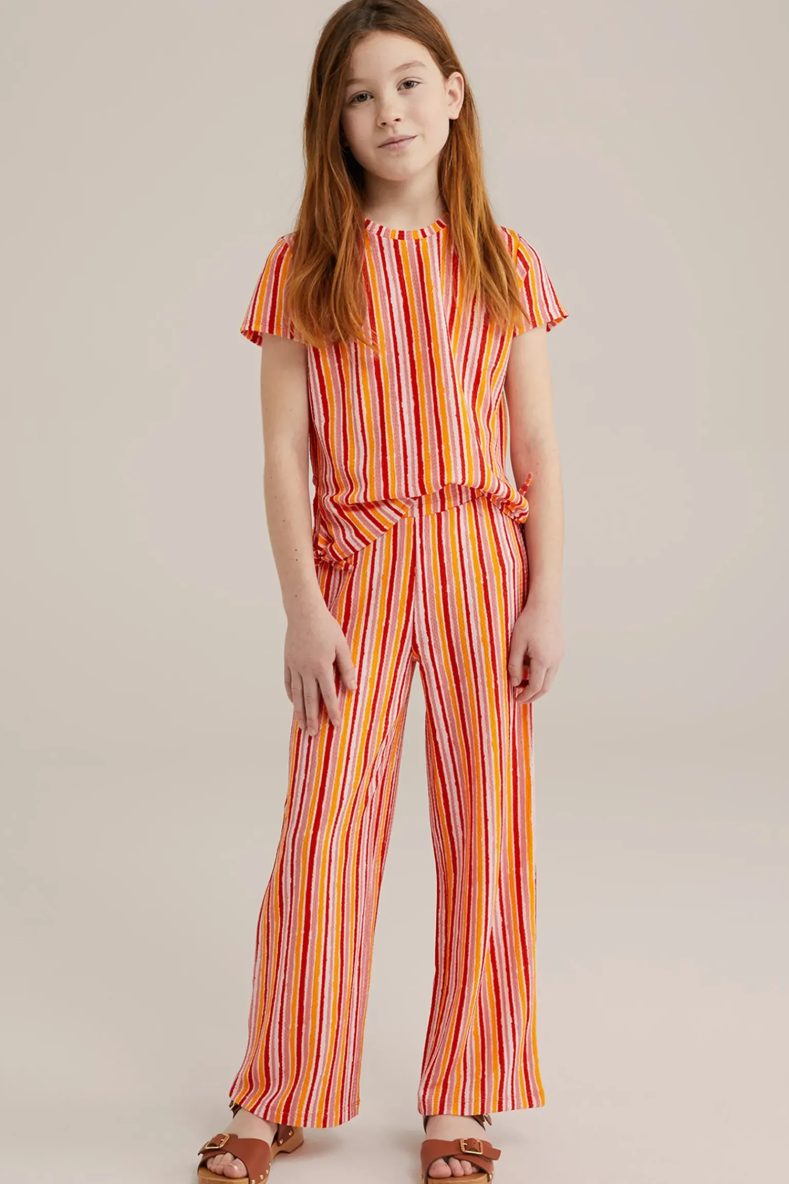 Meisjes broek met dessin