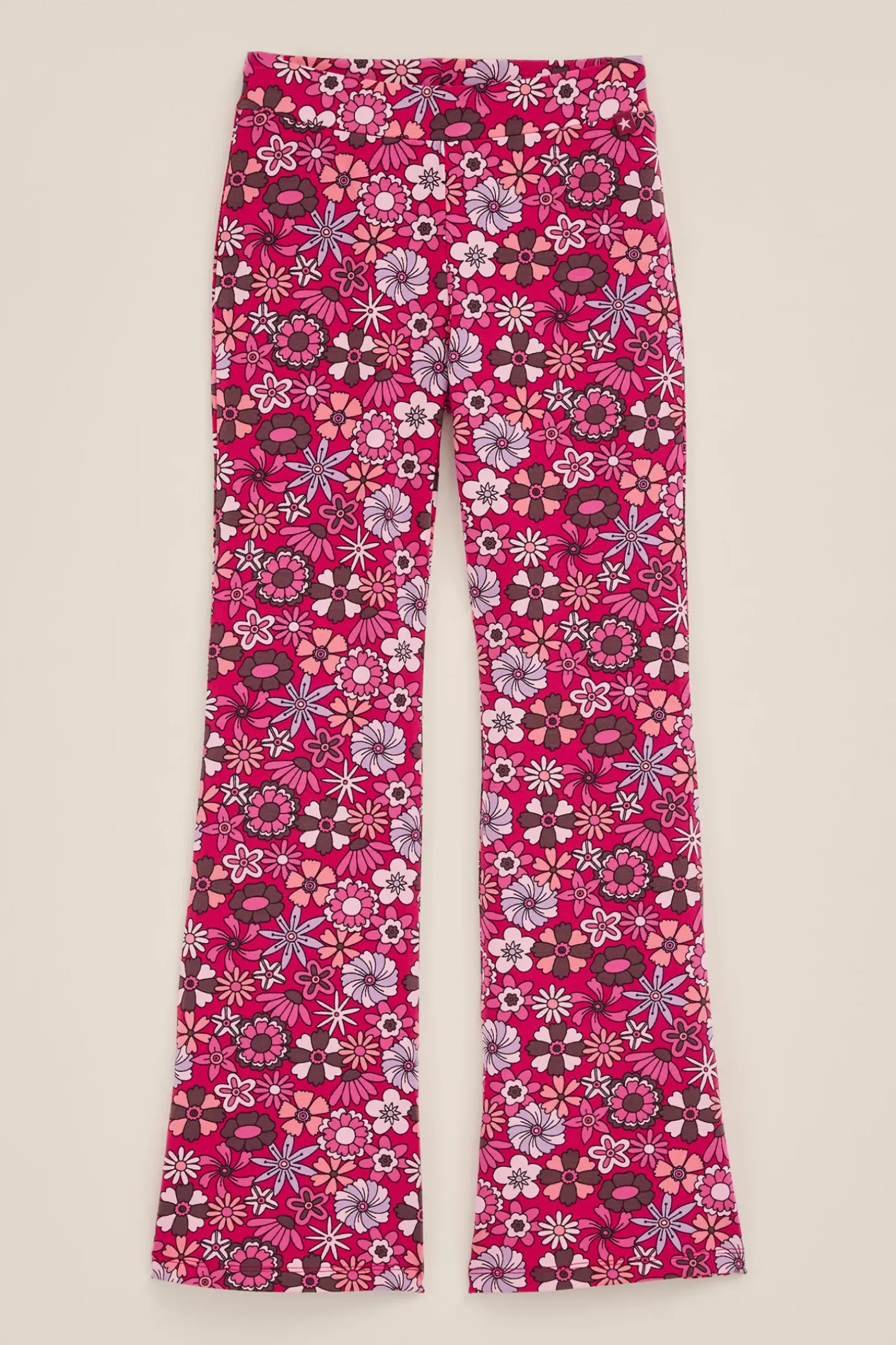 Meisjes flared legging met dessin