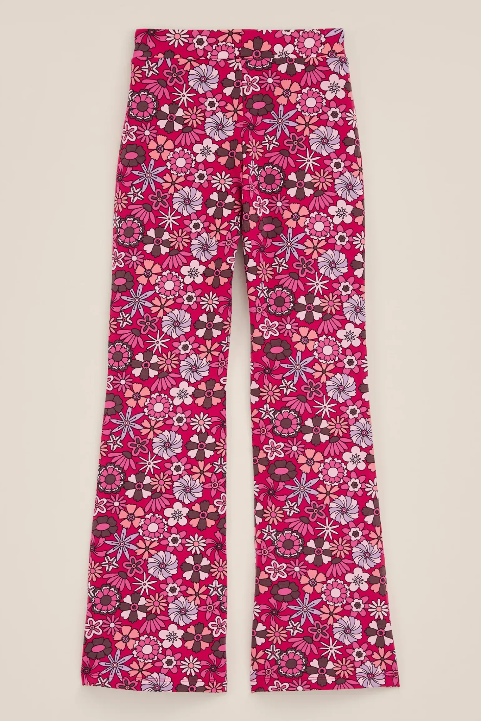 Meisjes flared legging met dessin