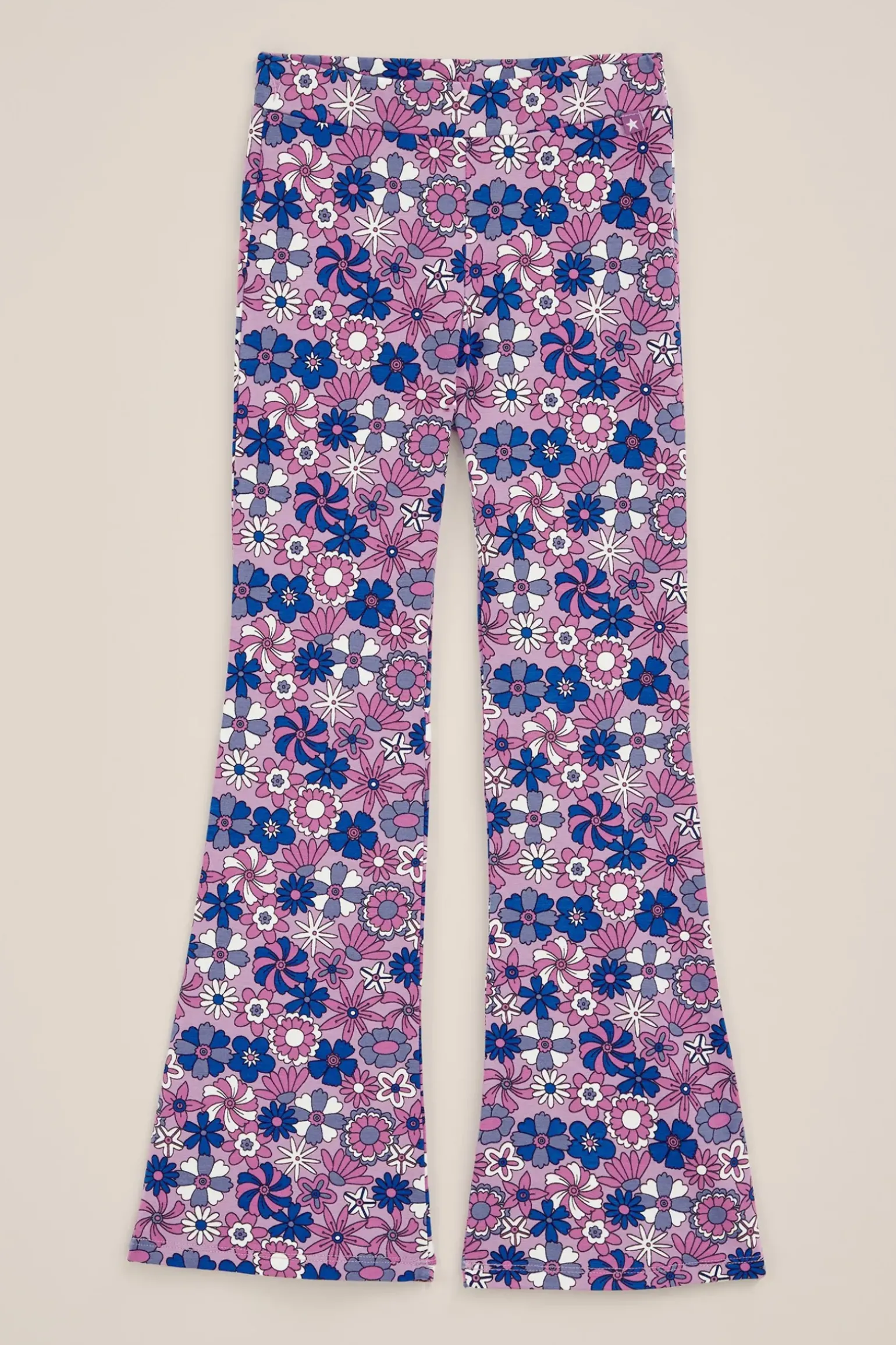 Meisjes flared legging met dessin