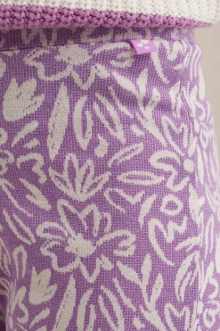Meisjes flared legging met dessin