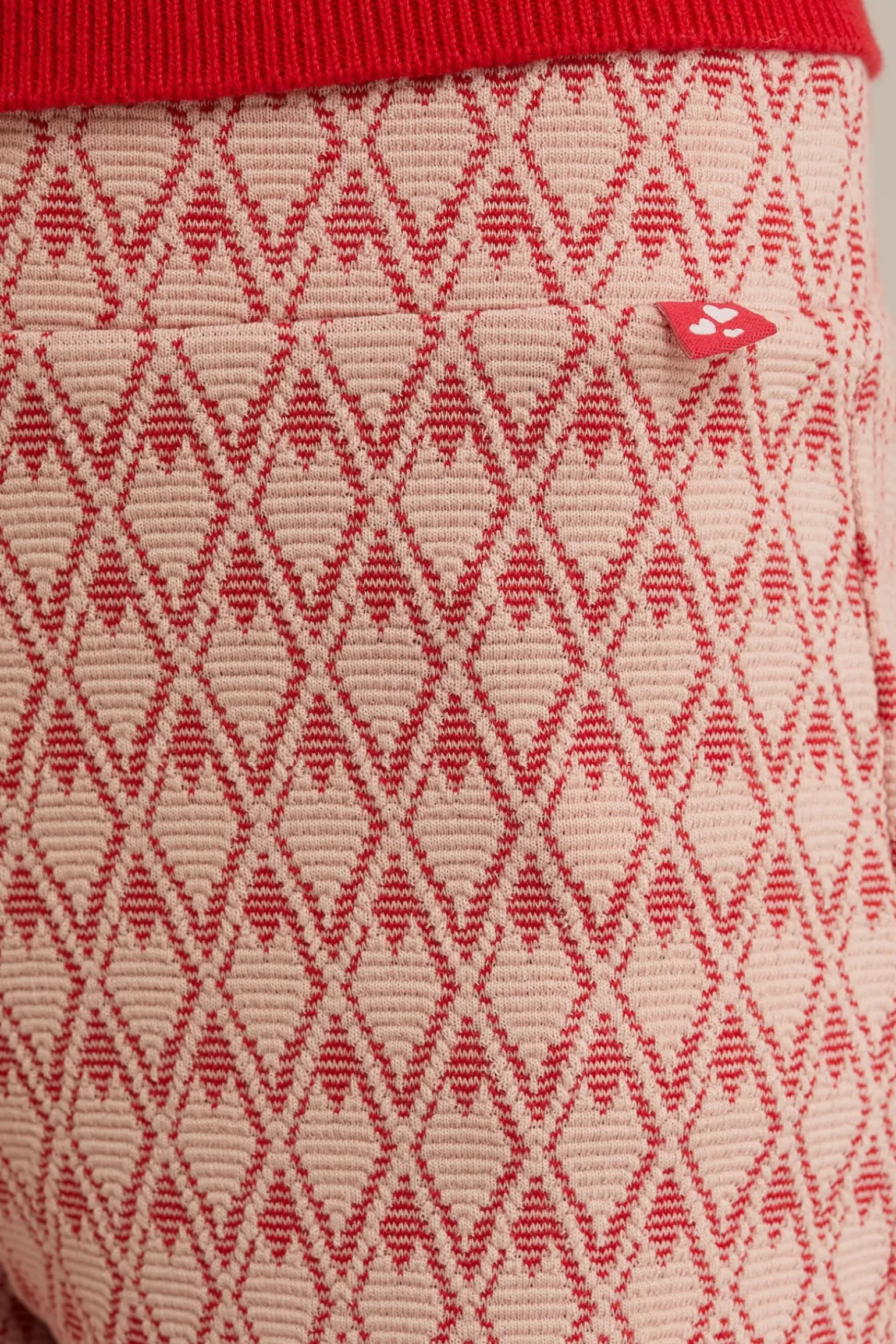 Meisjes flared legging met jacquard dessin
