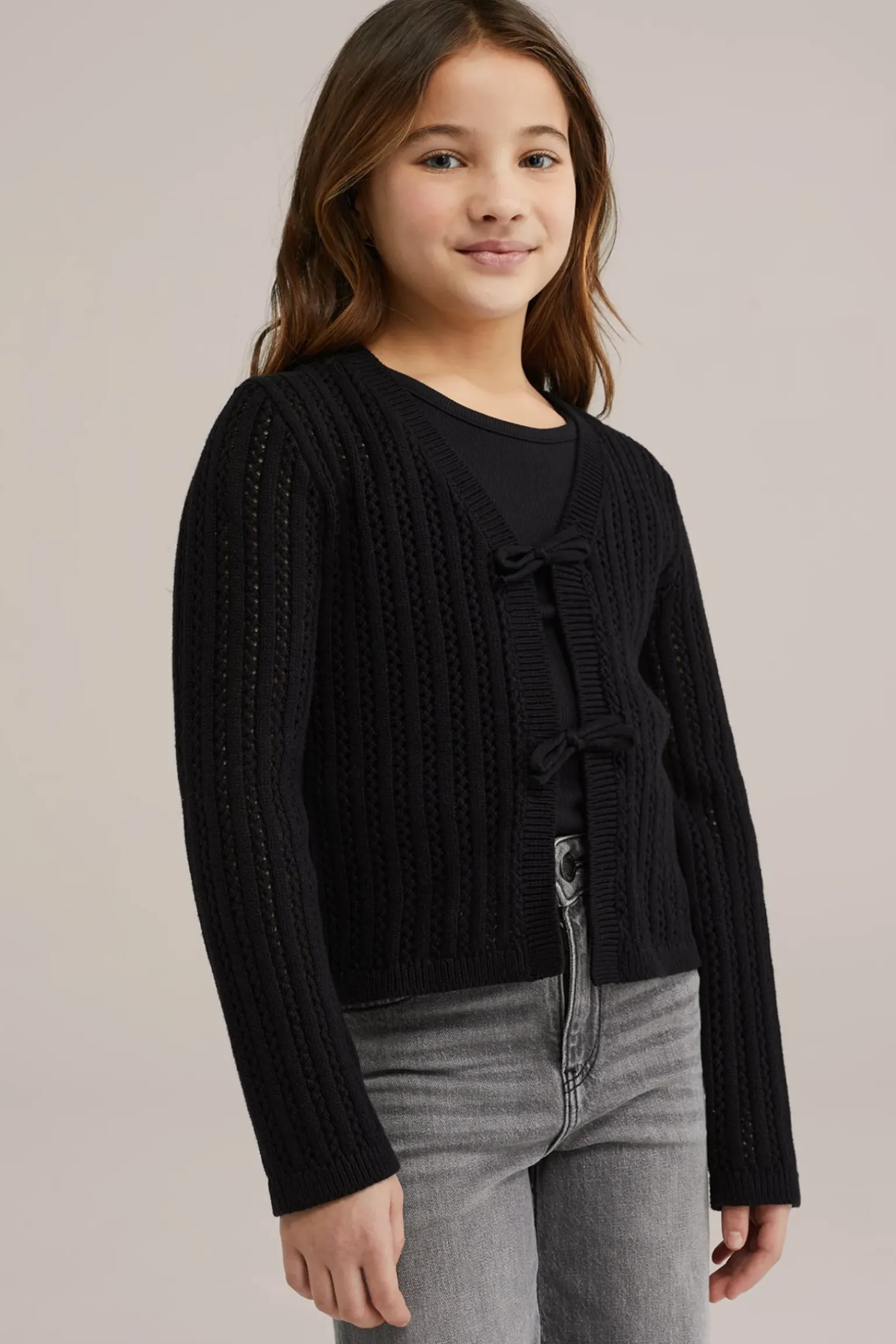 Meisjes gebreid vest